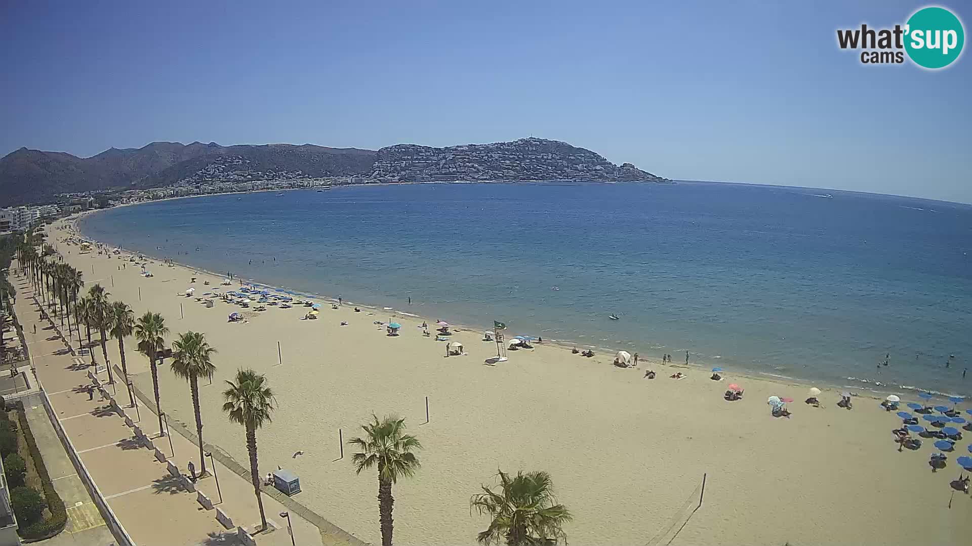 Webcam Costa Brava Roses Strand – Montecarlo Hotel livecam Spanien