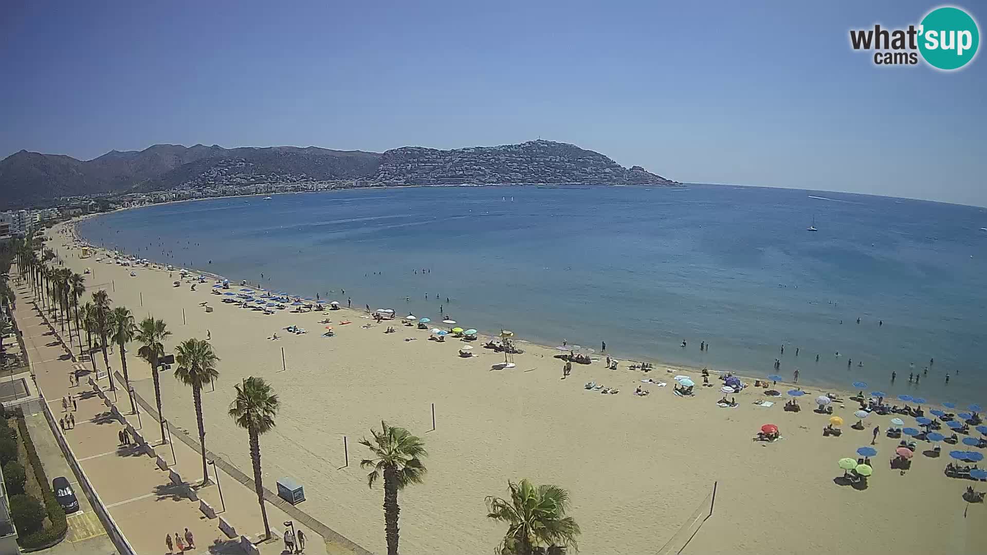 Webcam Costa Brava Roses Strand – Montecarlo Hotel livecam Spanien