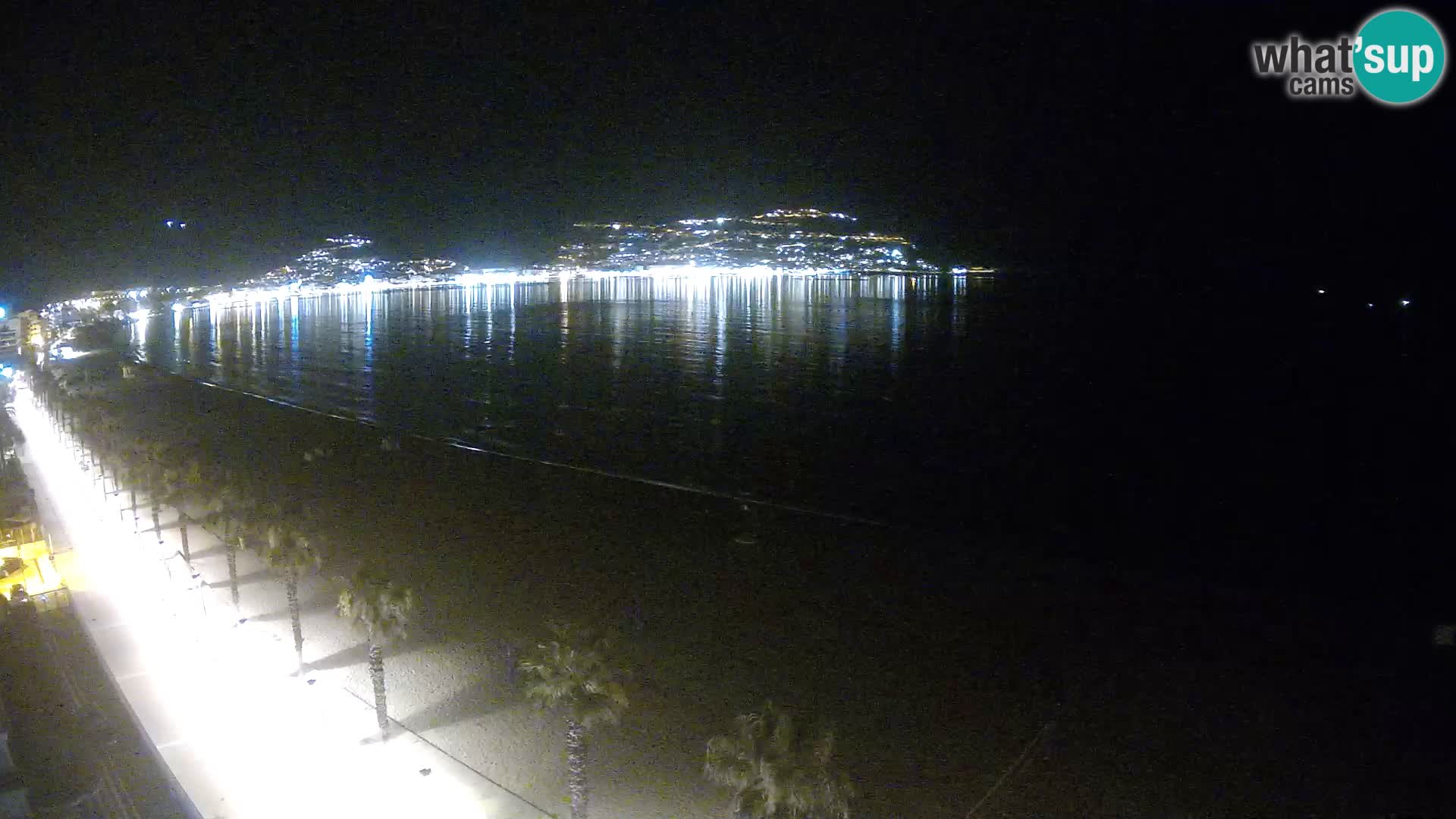 Live Roses Webcam Costa Brava beach view from MonteCarlo Hotel