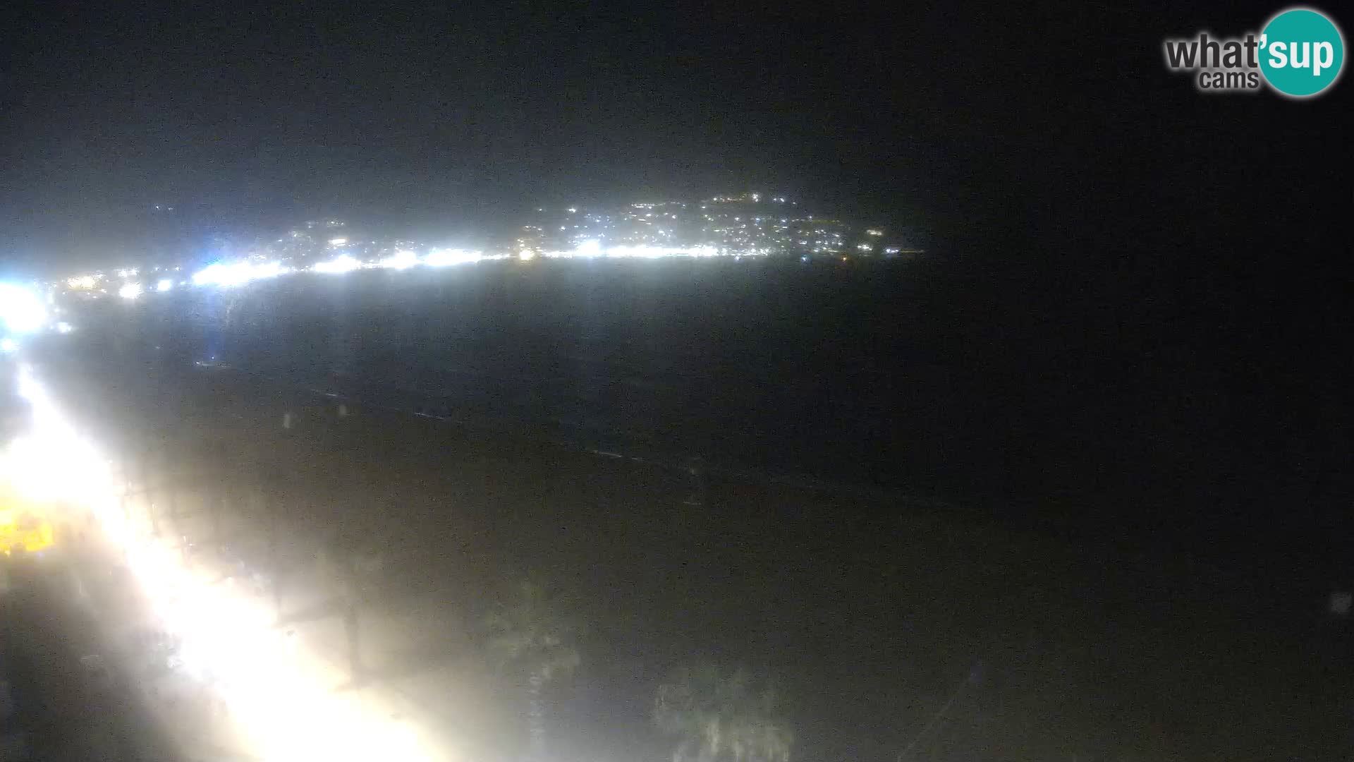 Live Roses Webcam Costa Brava beach view from MonteCarlo Hotel