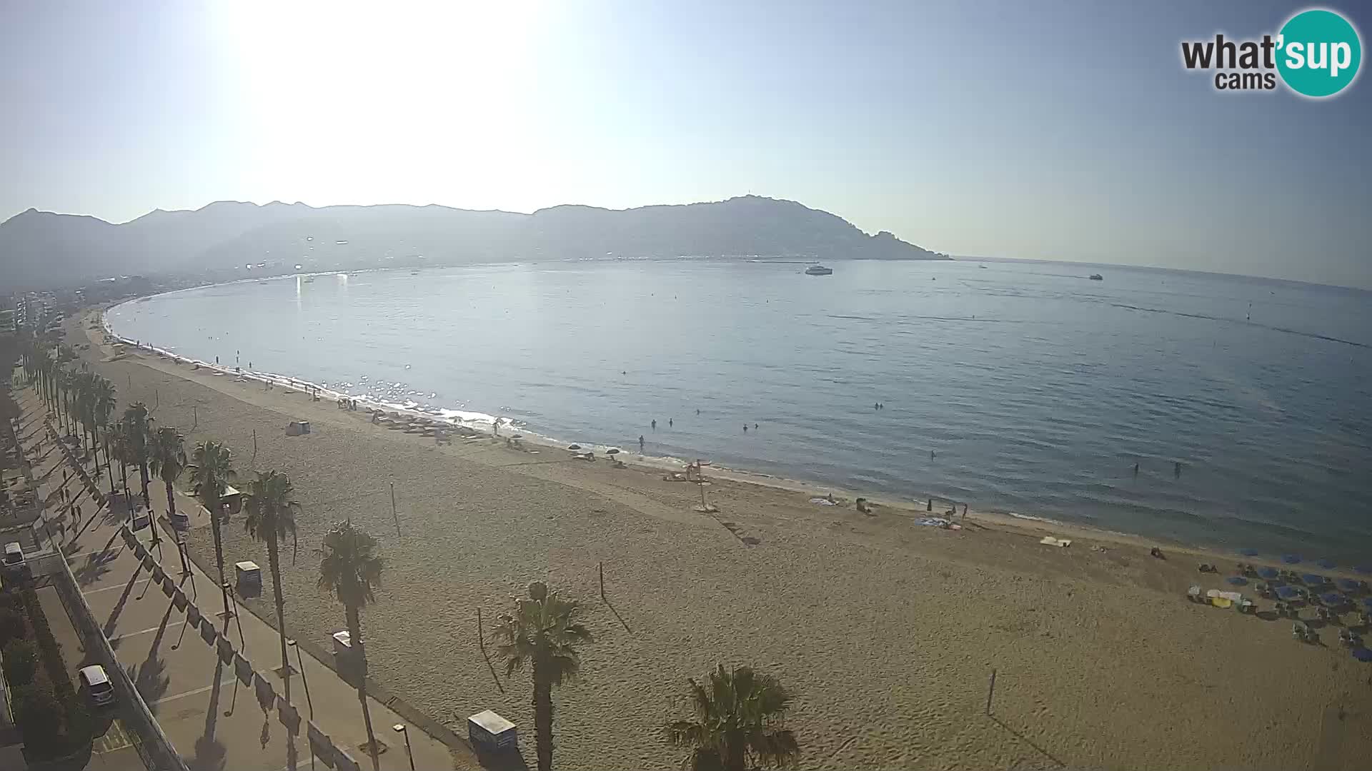 Live Roses Webcam Costa Brava beach view from MonteCarlo Hotel