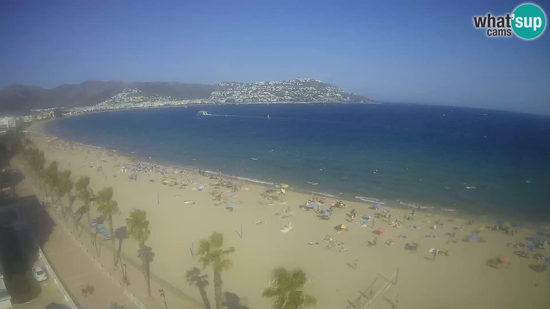 Live cam Roses  – Costa Brava spiaggia – Hotel MonteCarlo