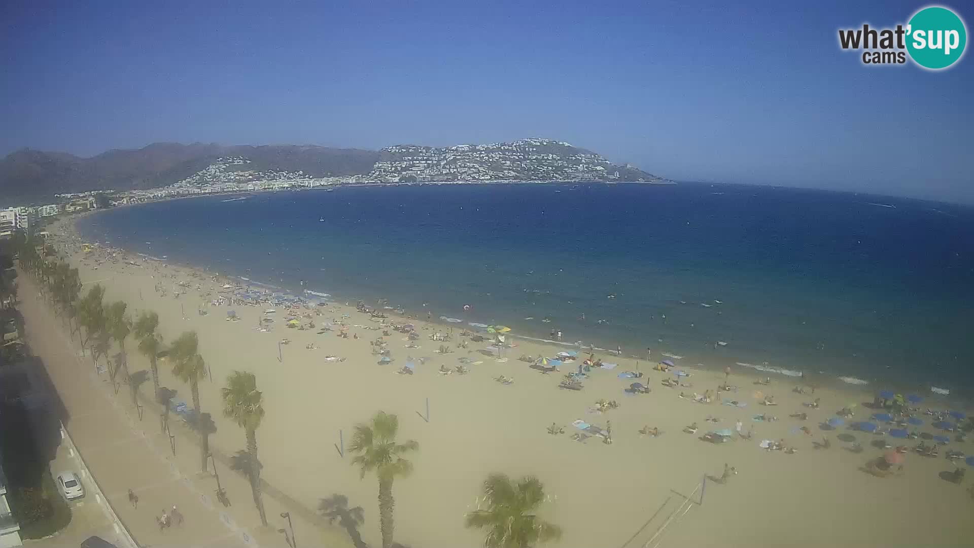 LIVEcam Roses plage Costa Brava – Hotel Montecarlo webcam Espagne