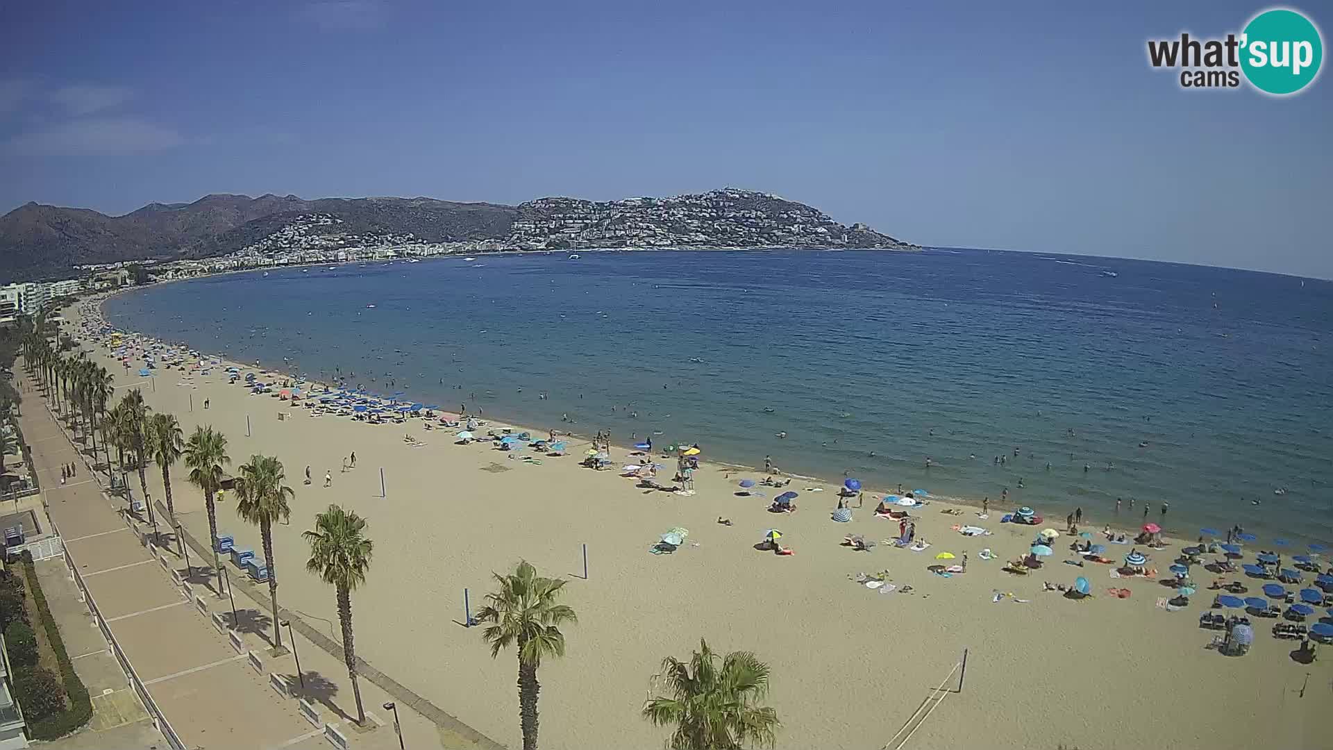 LIVEcam Roses plage Costa Brava – Hotel Montecarlo webcam Espagne