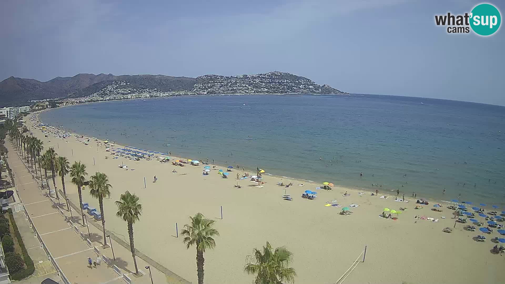 LIVEcam Roses plage Costa Brava – Hotel Montecarlo webcam Espagne