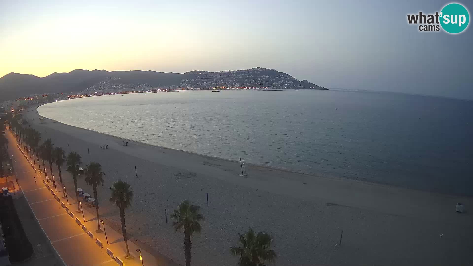 LIVEcam Roses plage Costa Brava – Hotel Montecarlo webcam Espagne