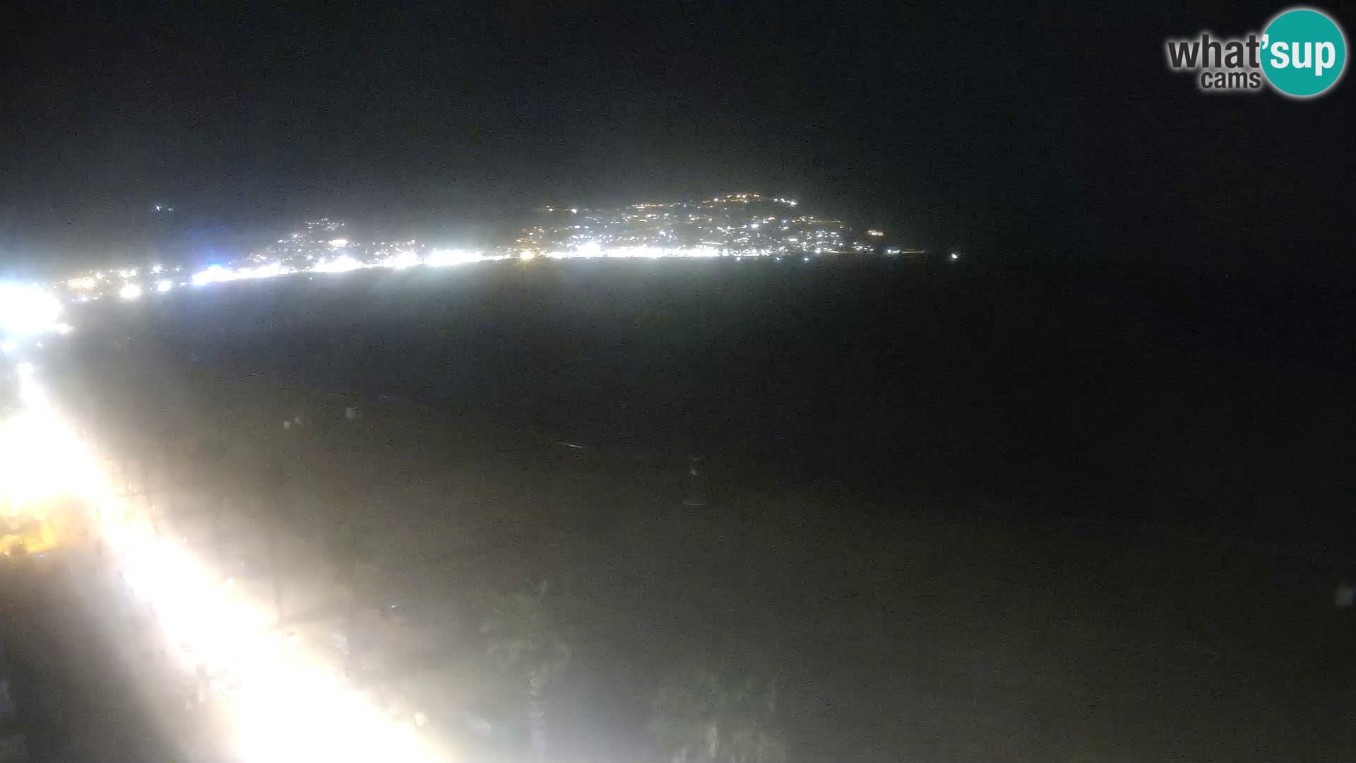 Live Roses Webcam Costa Brava beach view from MonteCarlo Hotel