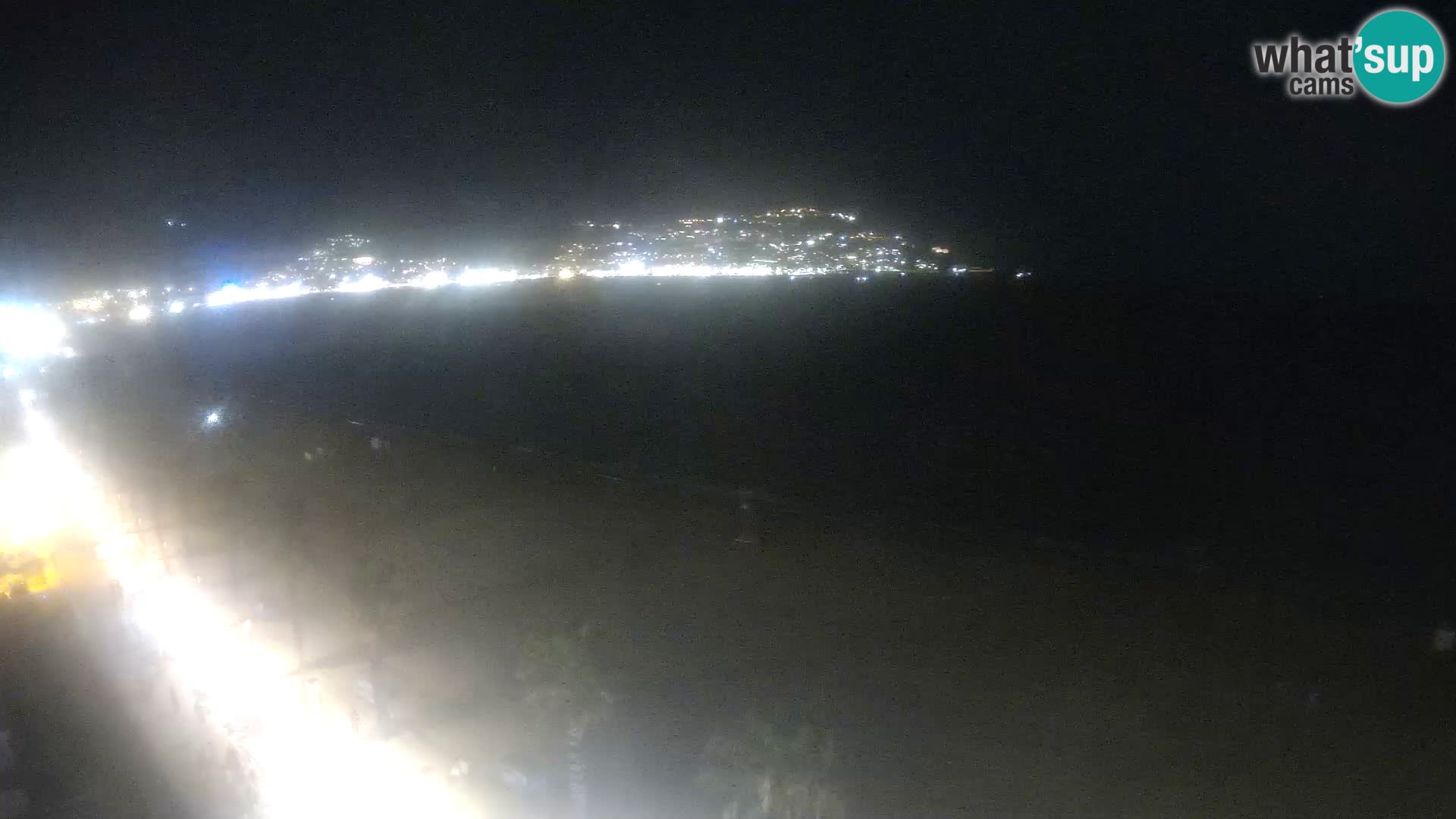 Live Roses Webcam Costa Brava beach view from MonteCarlo Hotel