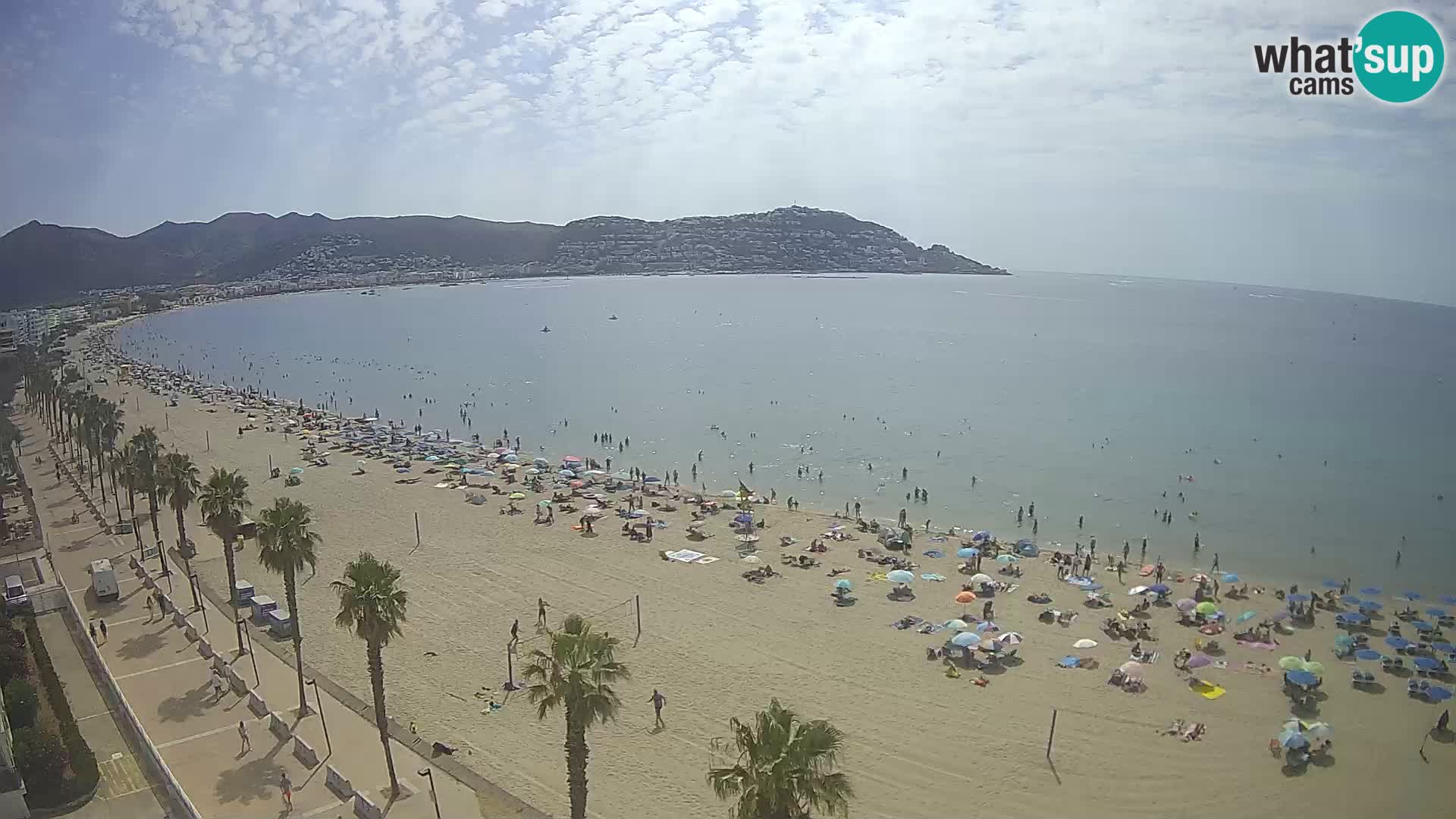 LIVEcam Roses plage Costa Brava – Hotel Montecarlo webcam Espagne