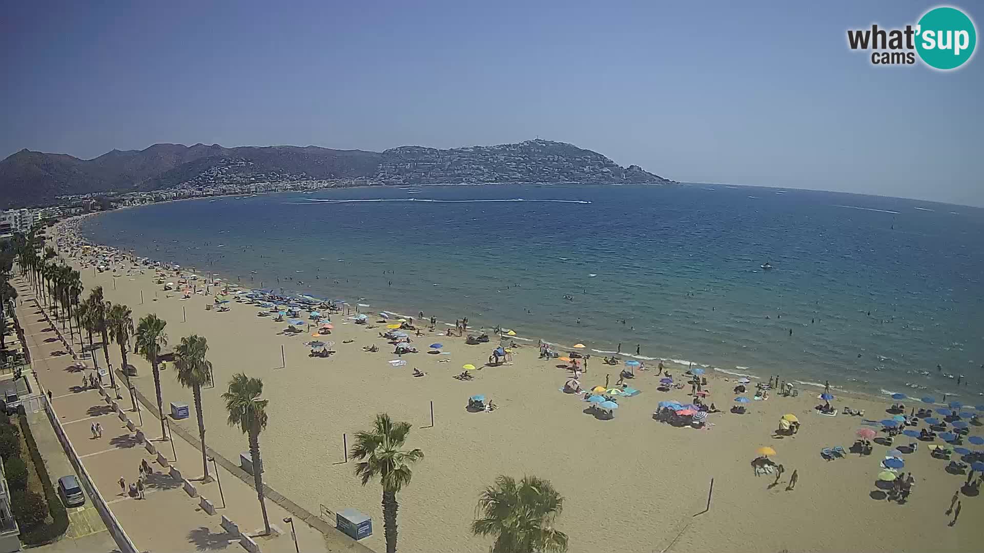 LIVEcam Roses plage Costa Brava – Hotel Montecarlo webcam Espagne