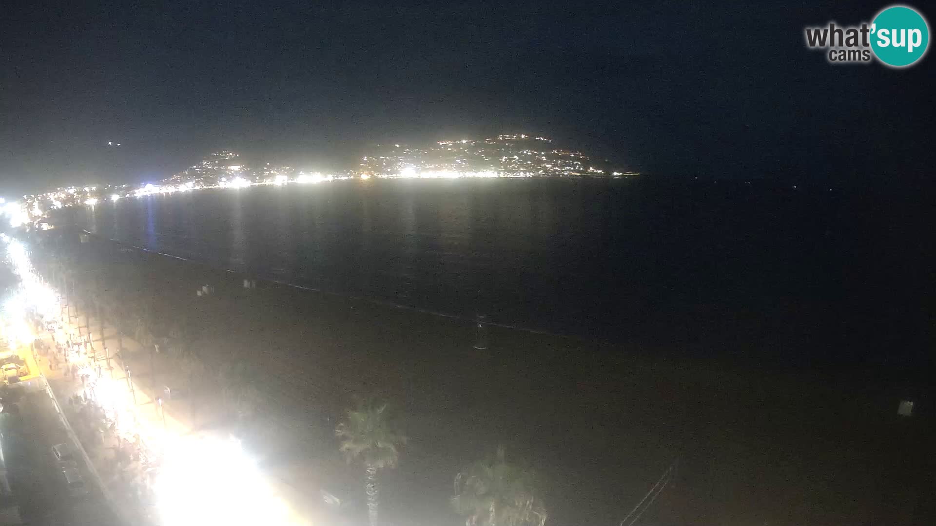 Live Roses Webcam Costa Brava beach view from MonteCarlo Hotel
