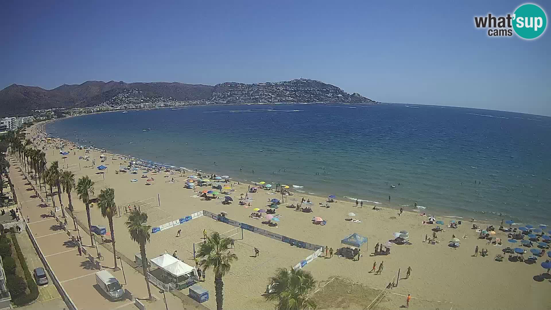 Webcam Costa Brava Roses Strand – Montecarlo Hotel livecam Spanien