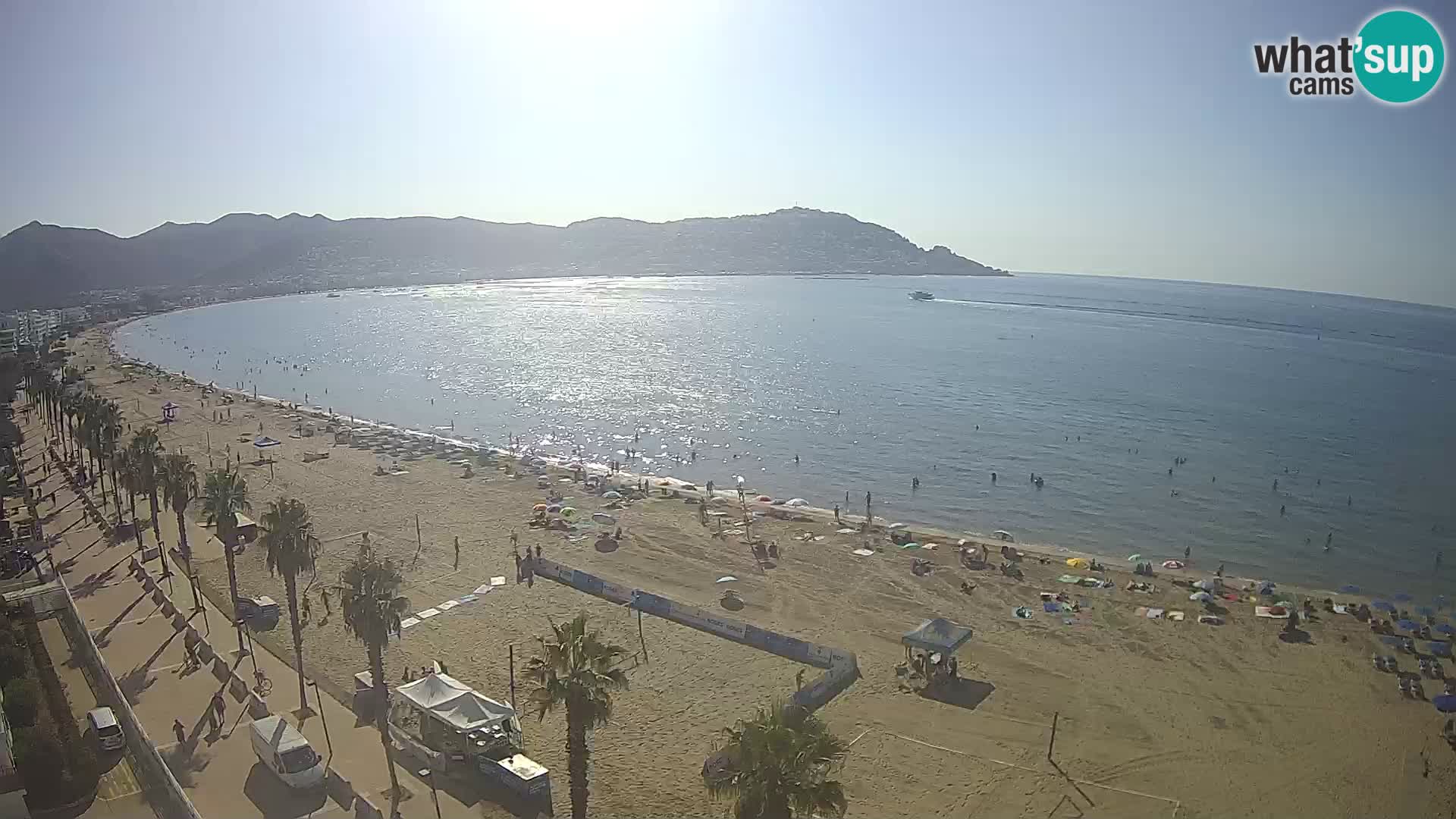 Webcam Costa Brava Roses Strand – Montecarlo Hotel livecam Spanien