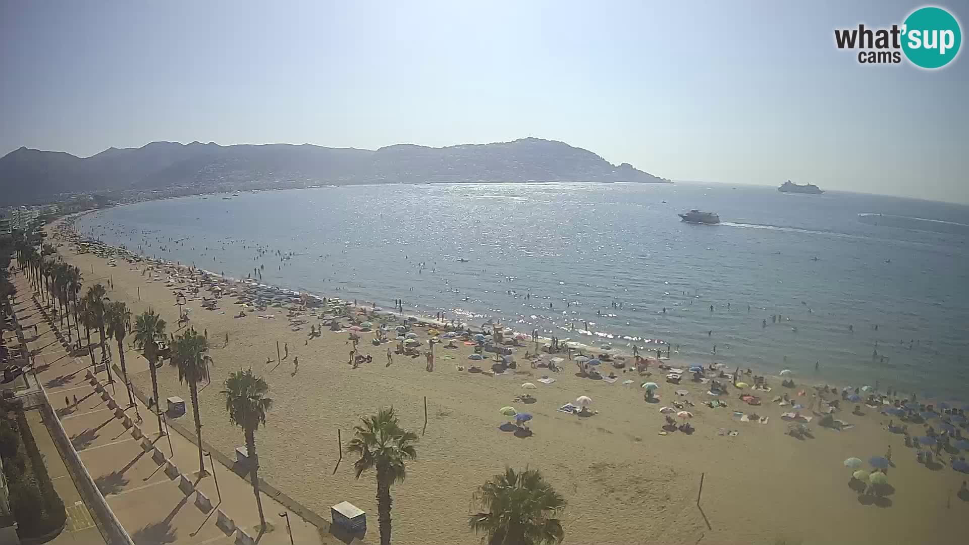 LIVEcam Roses plage Costa Brava – Hotel Montecarlo webcam Espagne