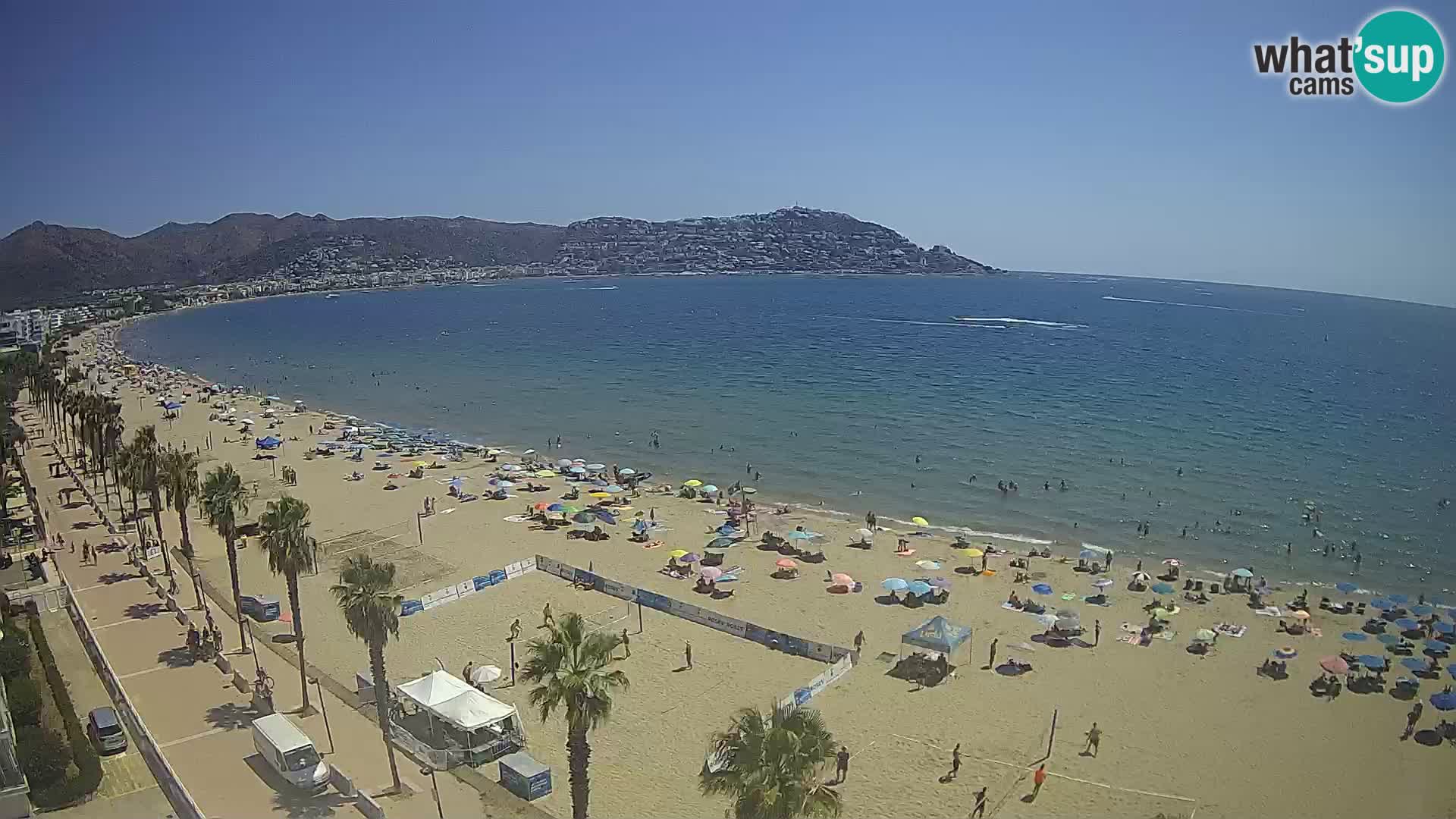 Webcam Costa Brava Roses Strand – Montecarlo Hotel livecam Spanien