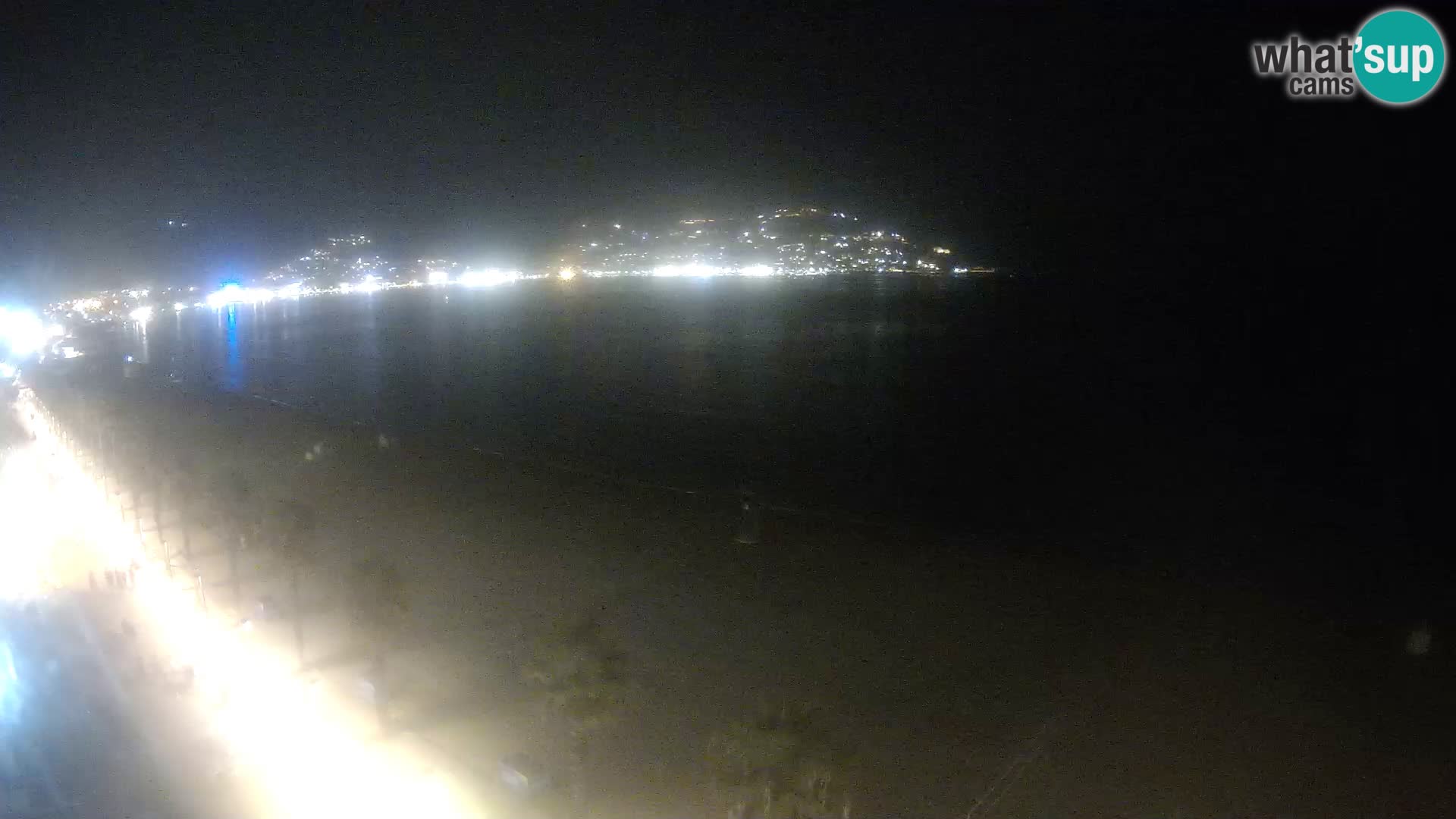 Live Roses Webcam Costa Brava beach view from MonteCarlo Hotel