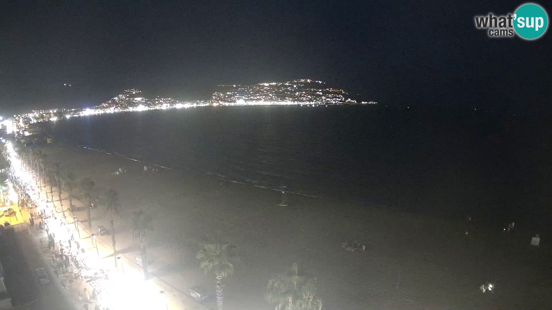 Live Roses Webcam Costa Brava beach view from MonteCarlo Hotel
