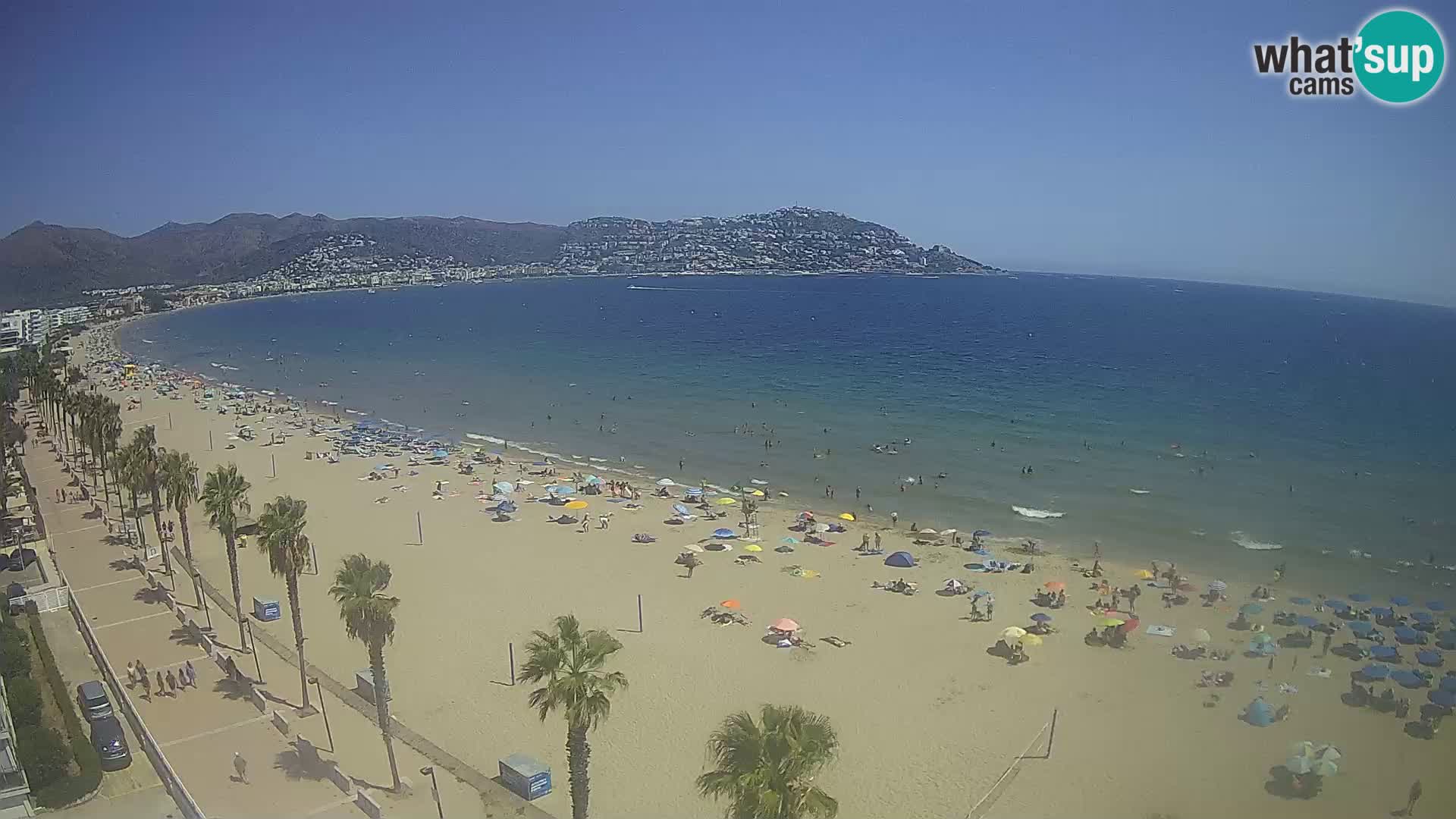 LIVEcam Roses plage Costa Brava – Hotel Montecarlo webcam Espagne