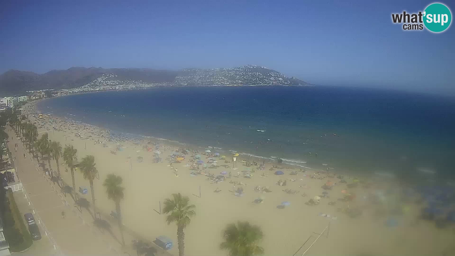 LIVEcam Roses plage Costa Brava – Hotel Montecarlo webcam Espagne