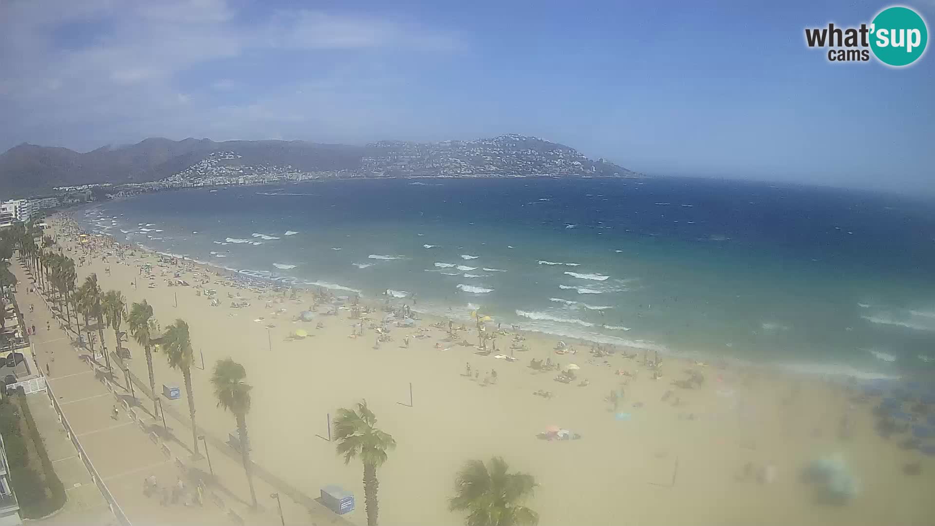 LIVEcam Roses plage Costa Brava – Hotel Montecarlo webcam Espagne