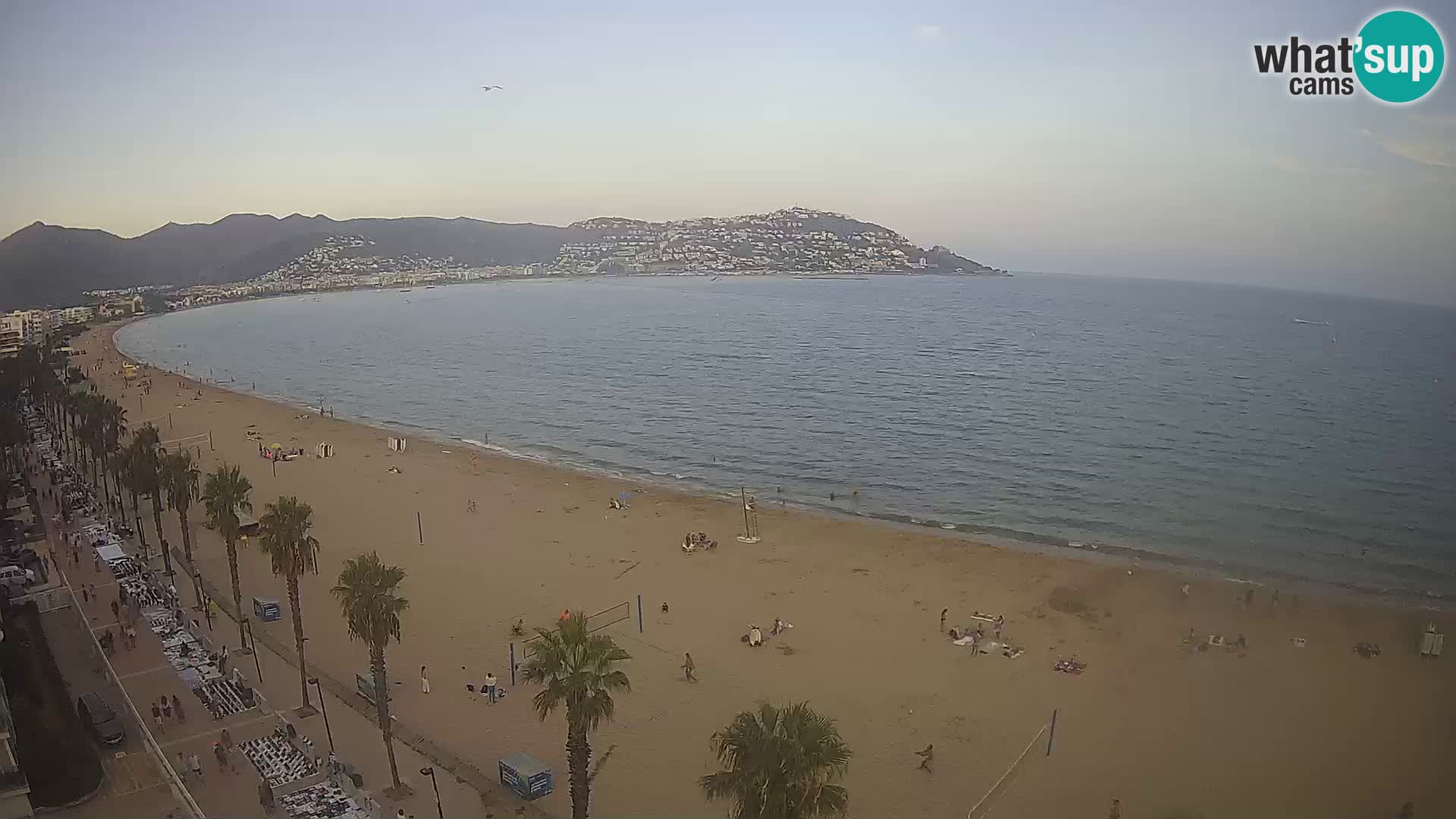 LIVEcam Roses plage Costa Brava – Hotel Montecarlo webcam Espagne