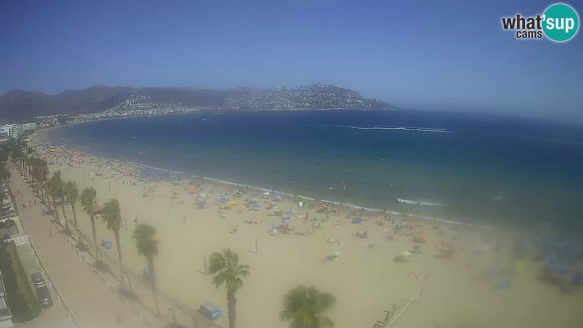 LIVEcam Roses plage Costa Brava – Hotel Montecarlo webcam Espagne