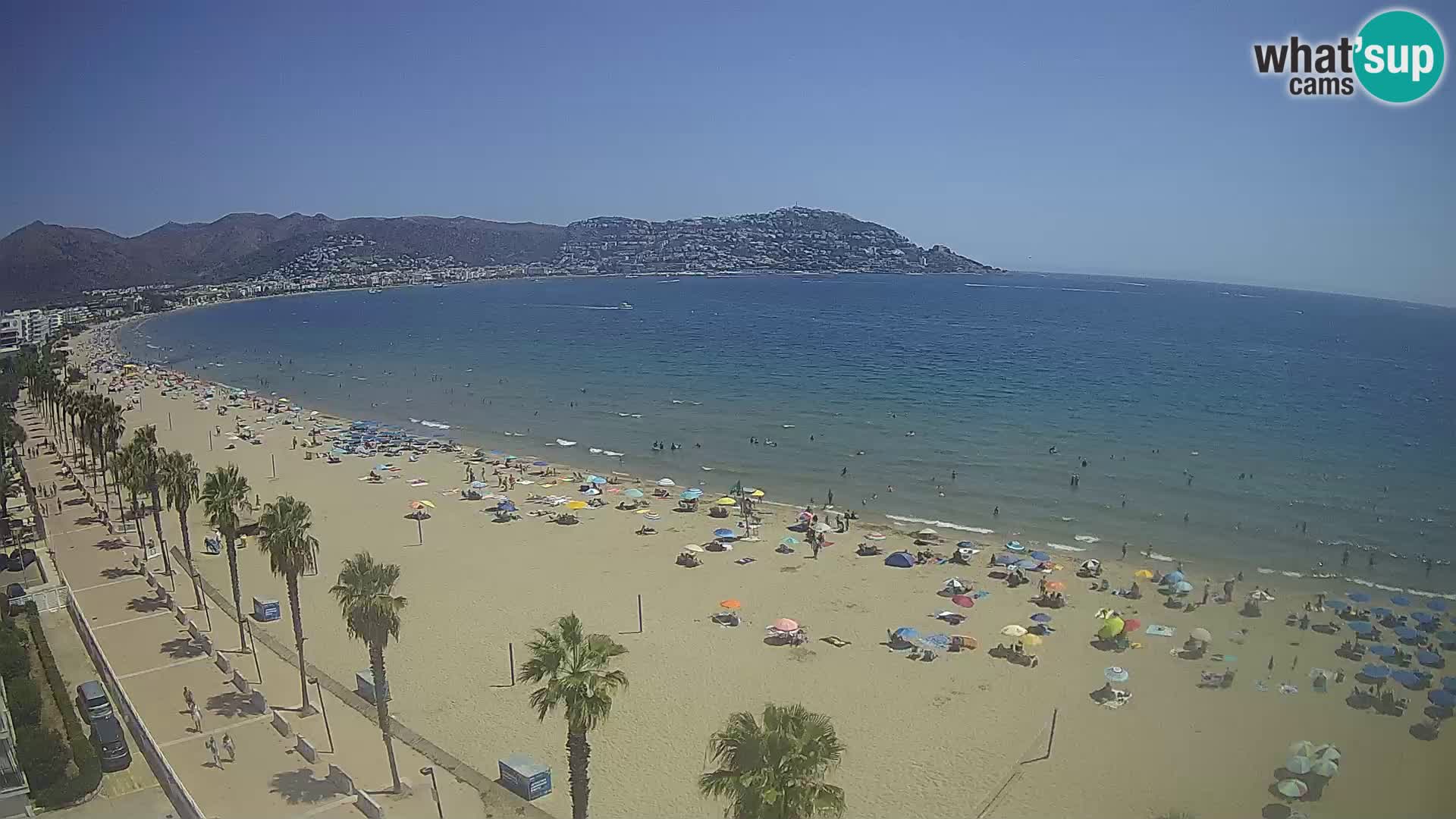 LIVEcam Roses plage Costa Brava – Hotel Montecarlo webcam Espagne