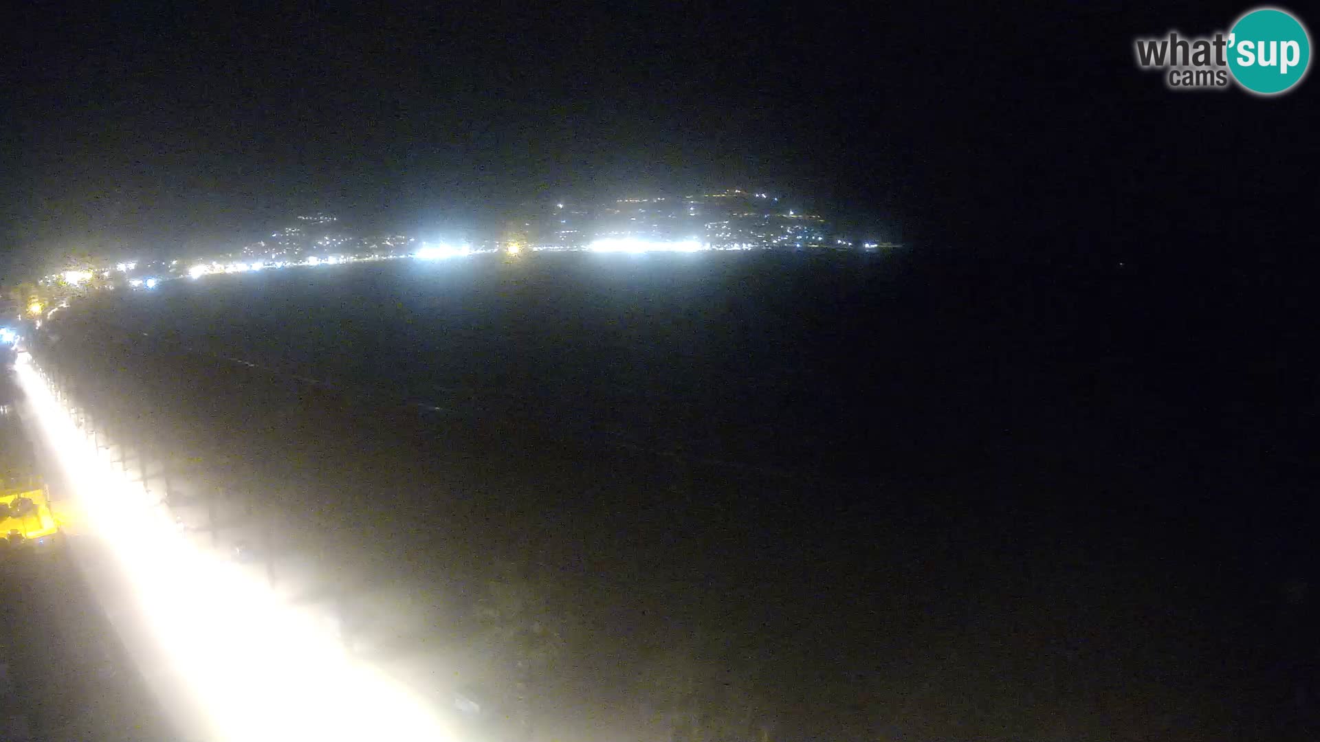 Live Roses Webcam Costa Brava beach view from MonteCarlo Hotel