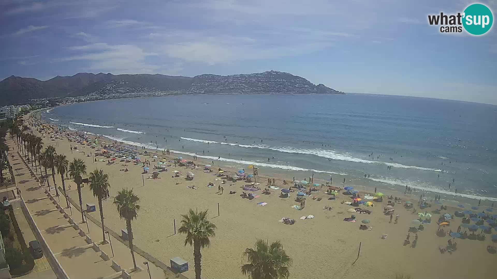 LIVEcam Roses plage Costa Brava – Hotel Montecarlo webcam Espagne