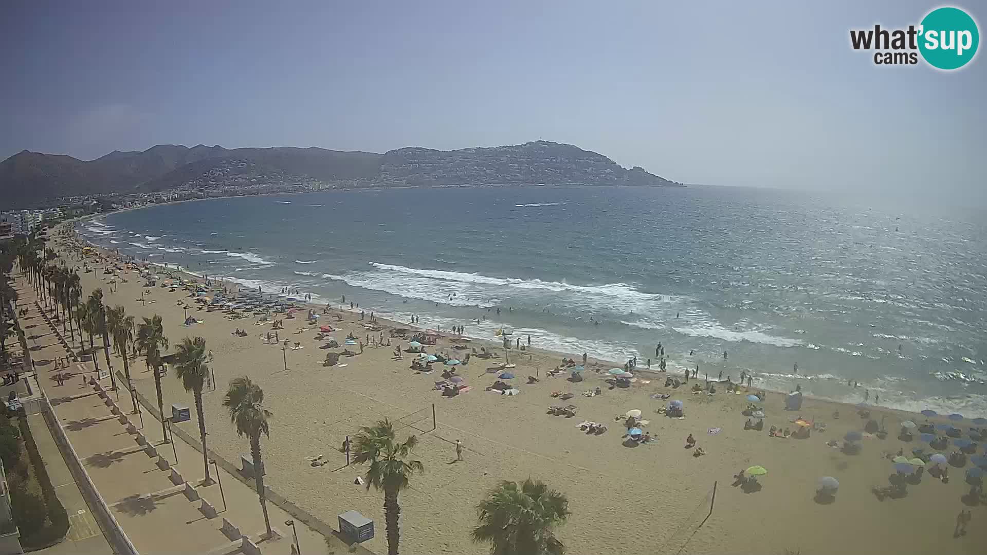 LIVEcam Roses plage Costa Brava – Hotel Montecarlo webcam Espagne