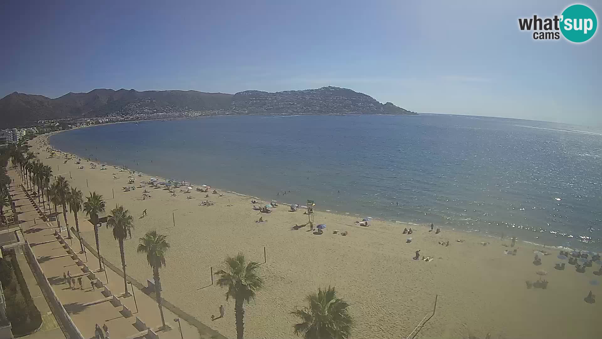 LIVEcam Roses plage Costa Brava – Hotel Montecarlo webcam Espagne