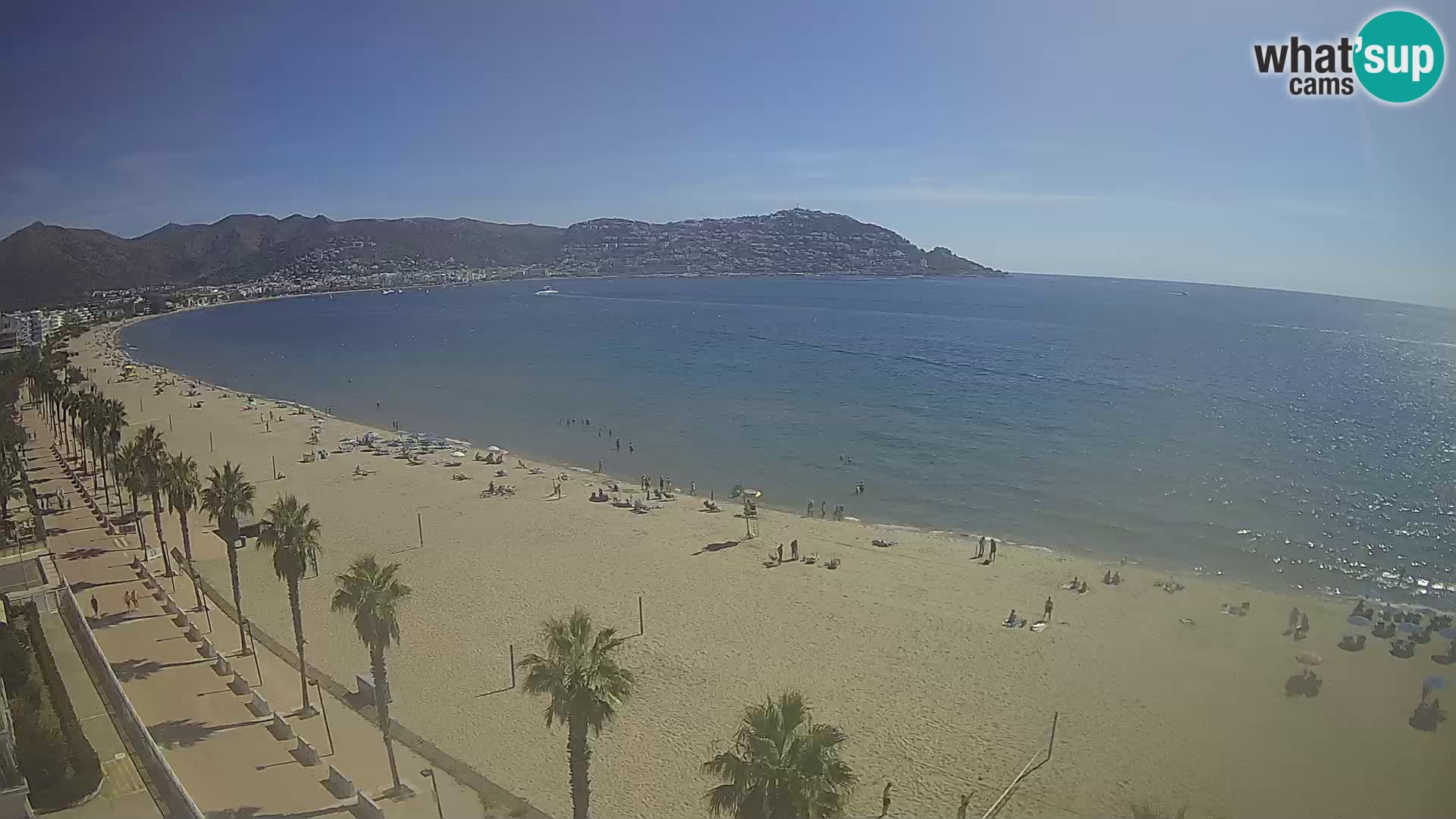 LIVEcam Roses plage Costa Brava – Hotel Montecarlo webcam Espagne