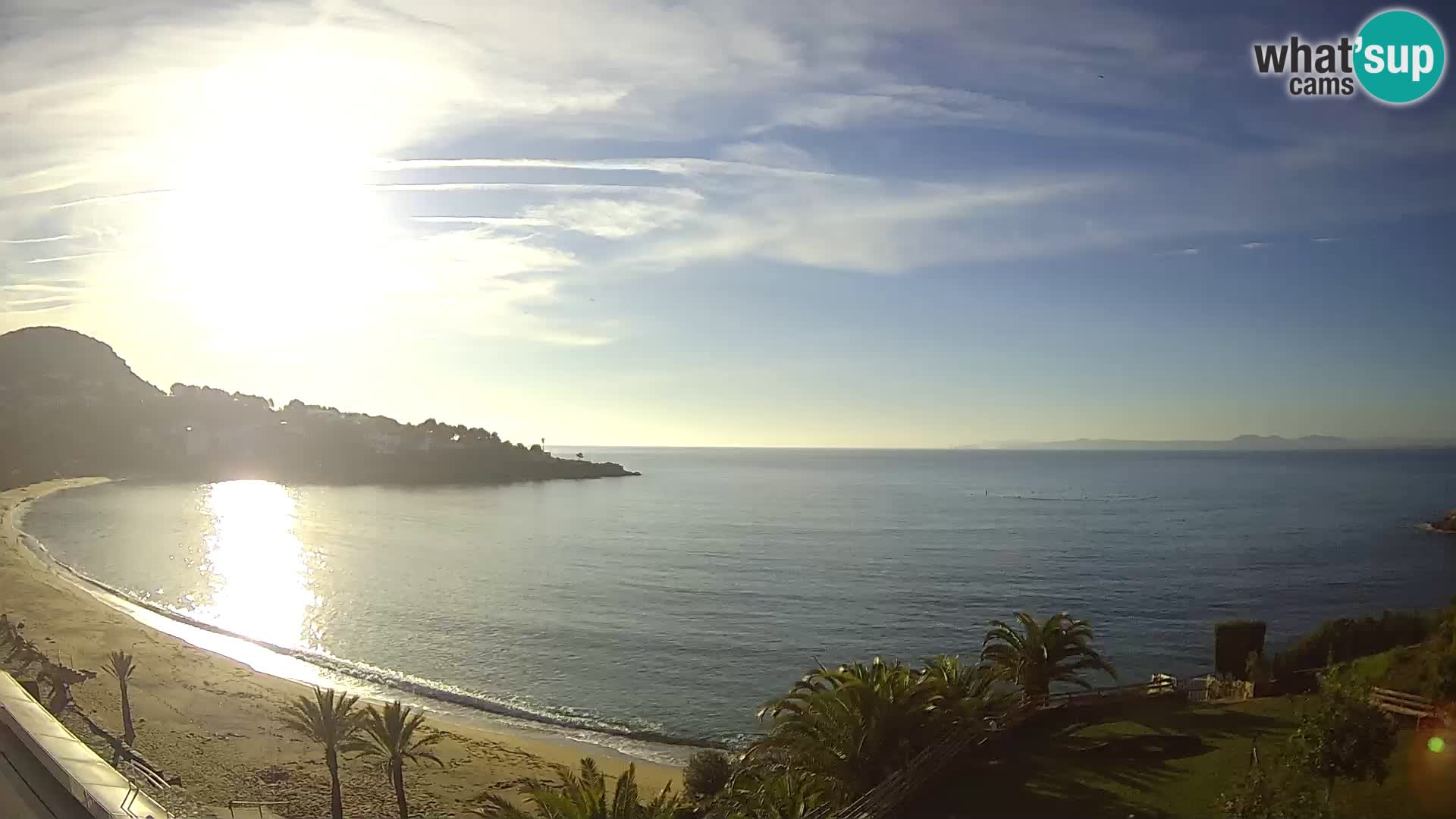 Playa de l’Almadrava camera en vivo Roses – Costa Brava – Espana