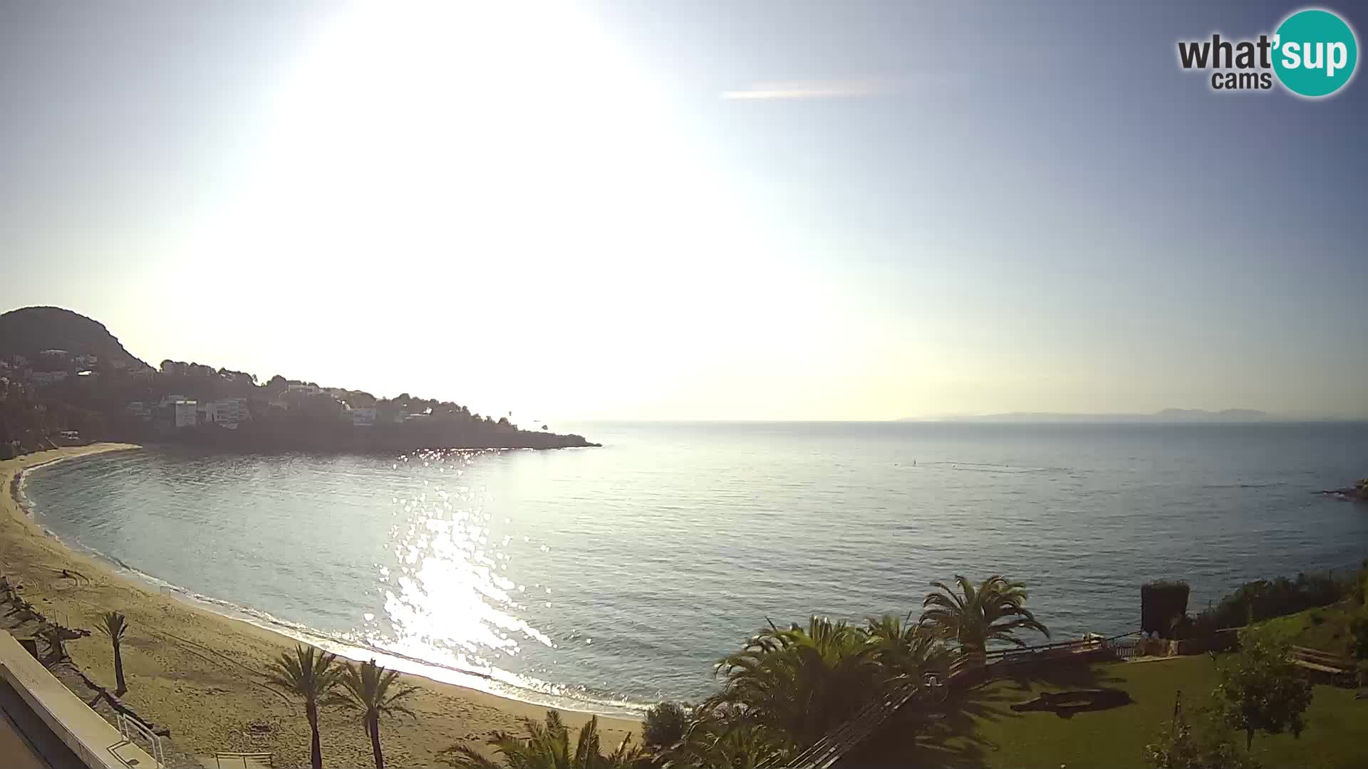 Plaža de l’Almadrava Spletna kamera Roses – Costa Brava – Španija