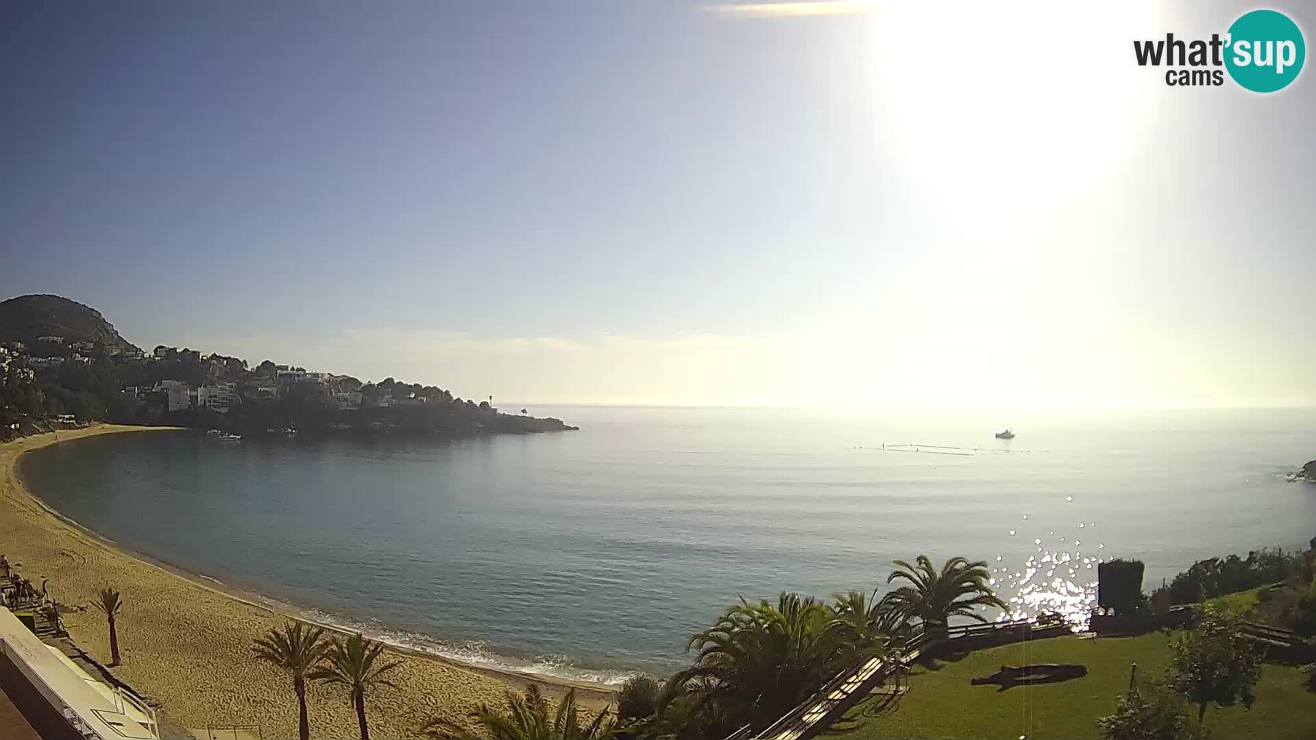 Plaža de l’Almadrava Spletna kamera Roses – Costa Brava – Španija