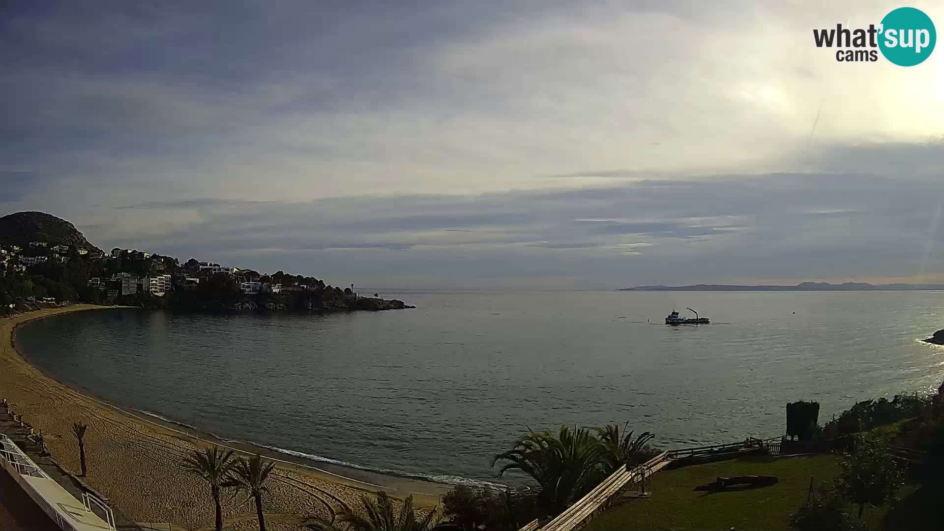 Playa de l’Almadrava camera en vivo Roses – Costa Brava – Espana