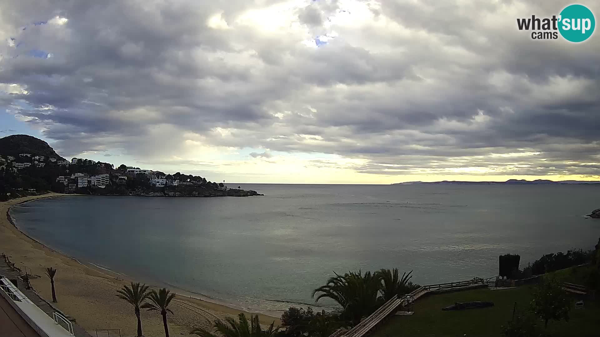 Plaža de l’Almadrava Spletna kamera Roses – Costa Brava – Španija