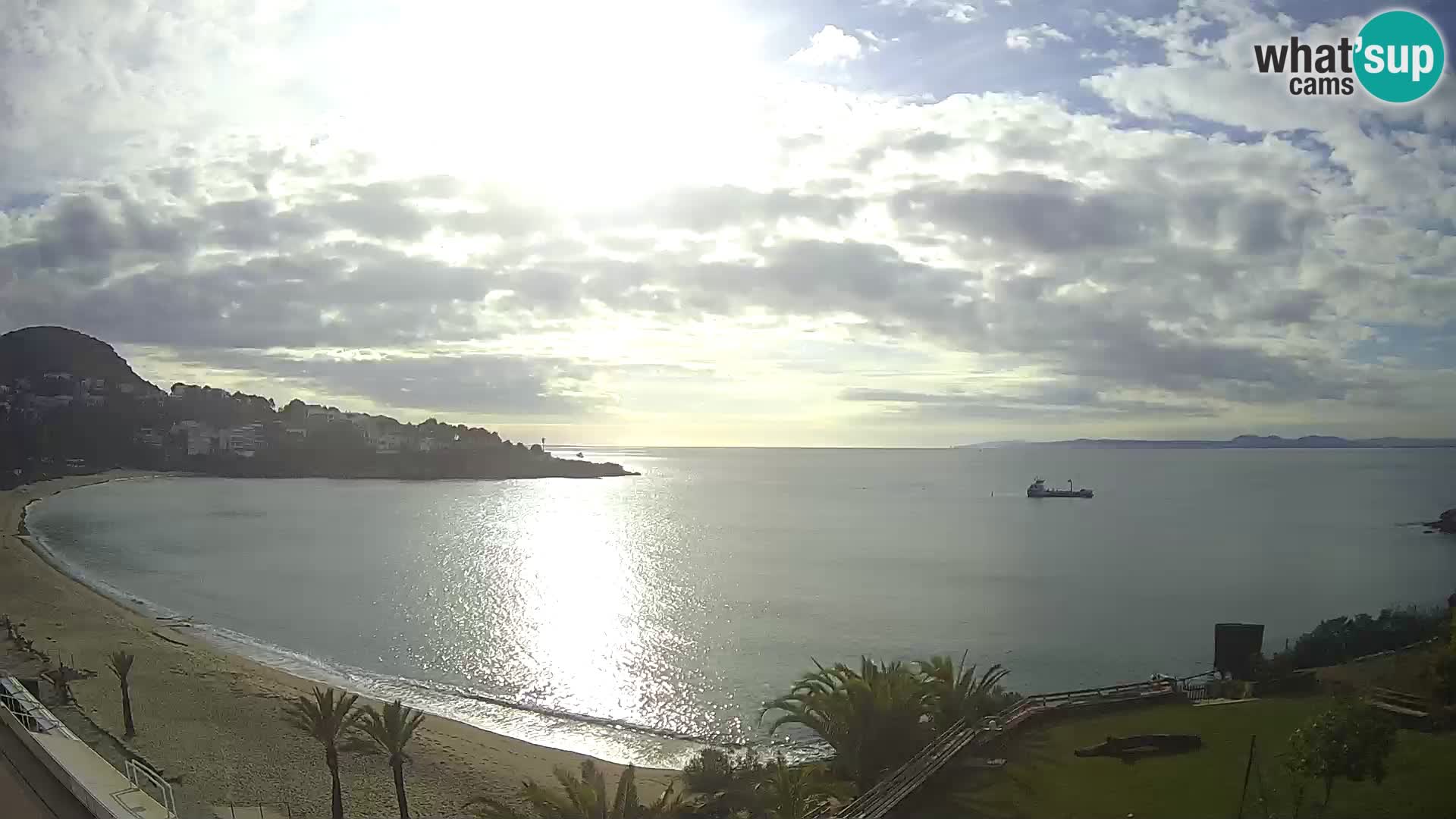 Playa de l’Almadrava camera en vivo Roses – Costa Brava – Espana