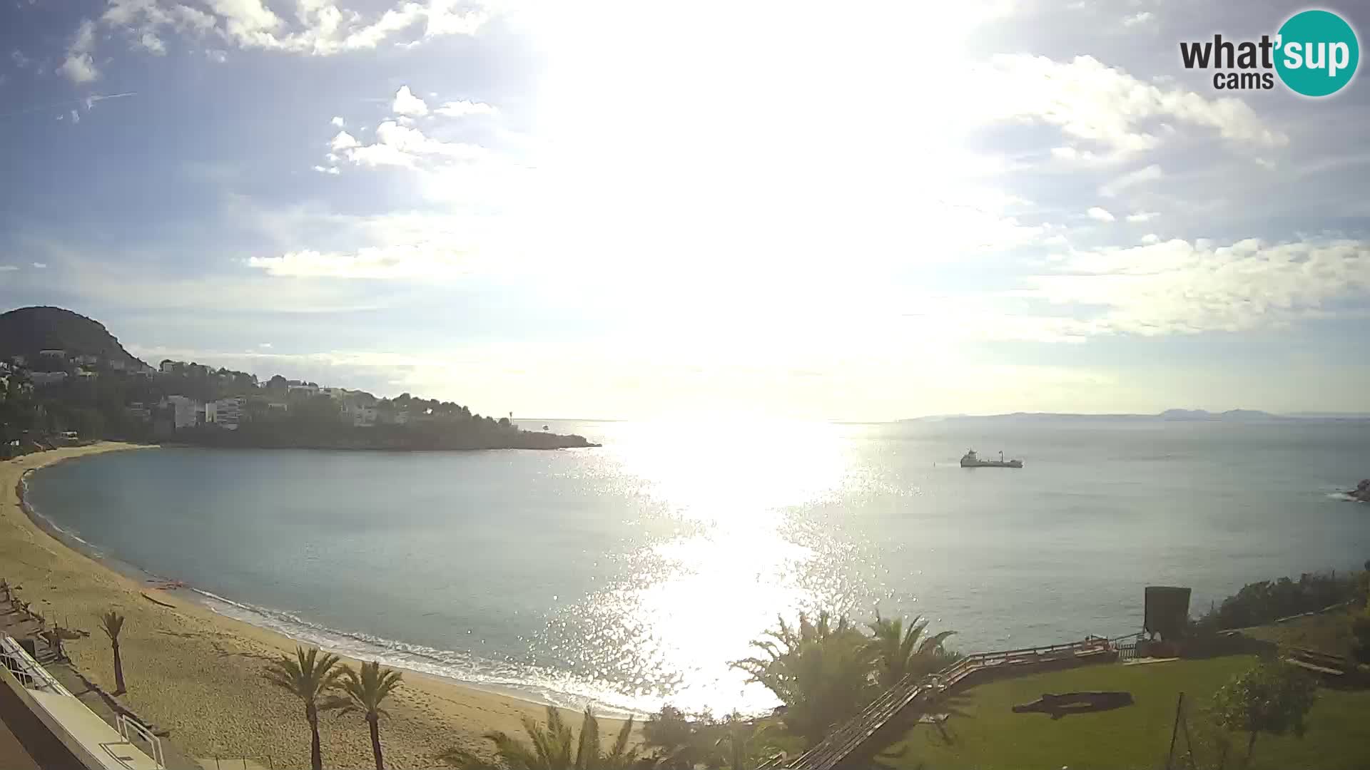 Plaža de l’Almadrava Spletna kamera Roses – Costa Brava – Španija