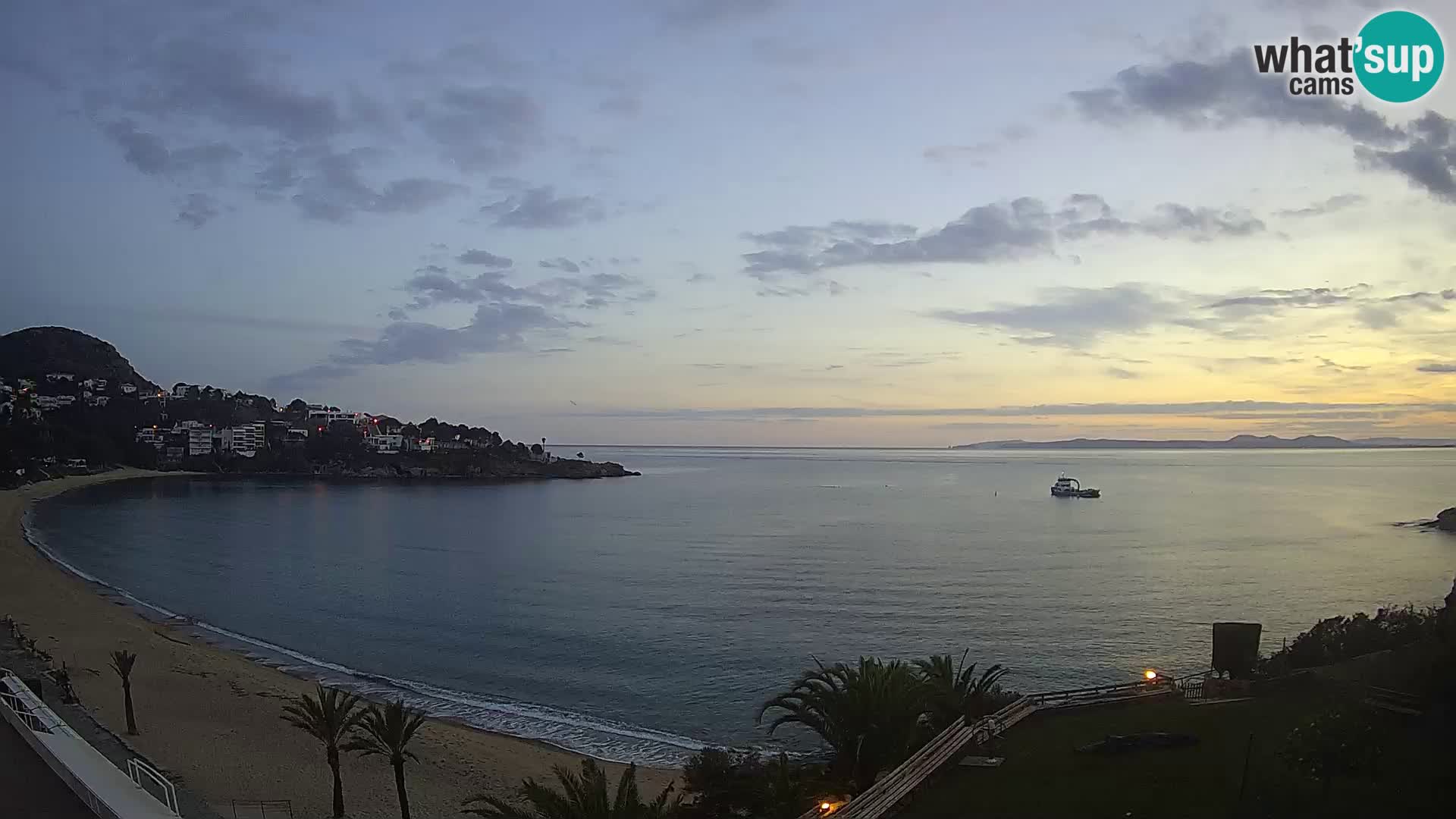 Plaža de l’Almadrava Spletna kamera Roses – Costa Brava – Španija