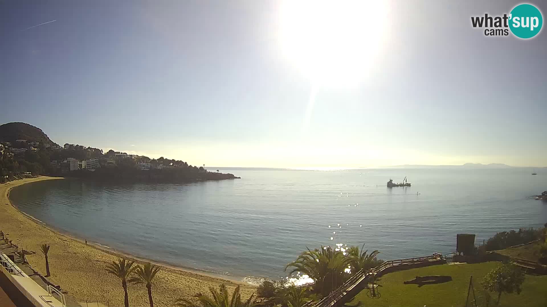 Playa de l’Almadrava camera en vivo Roses – Costa Brava – Espana