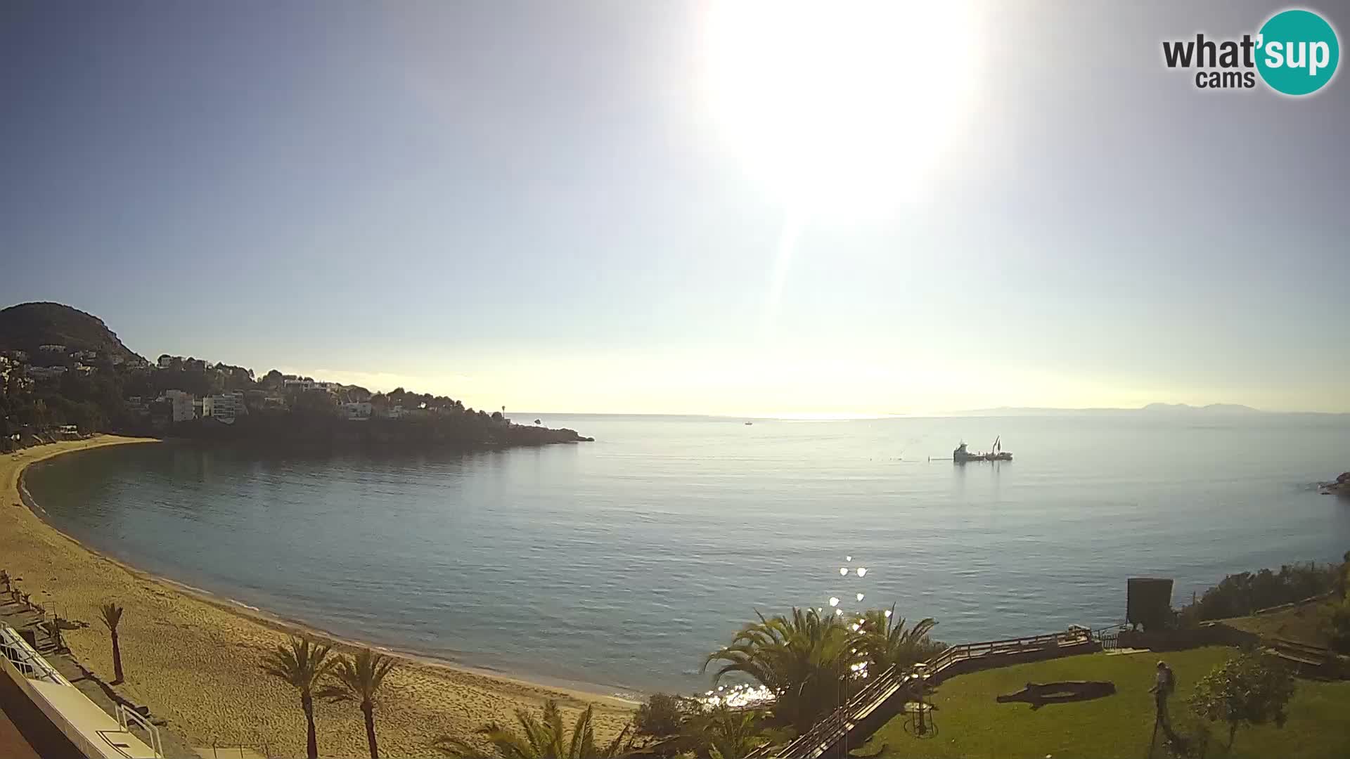 Playa de l’Almadrava camera en vivo Roses – Costa Brava – Espana