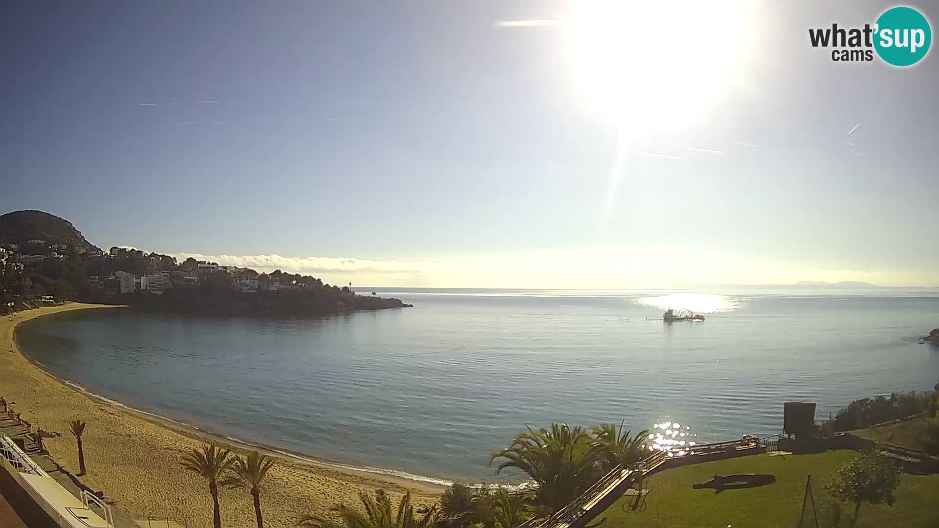 Plaža de l’Almadrava Spletna kamera Roses – Costa Brava – Španija