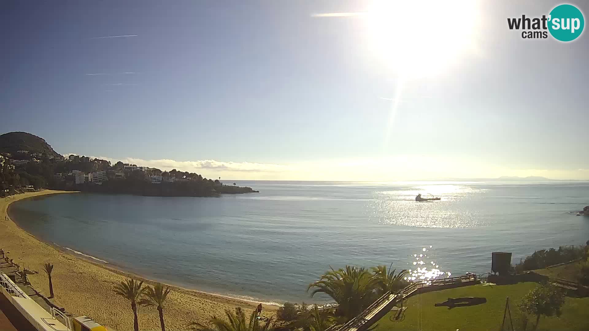 Plaža de l’Almadrava Spletna kamera Roses – Costa Brava – Španija