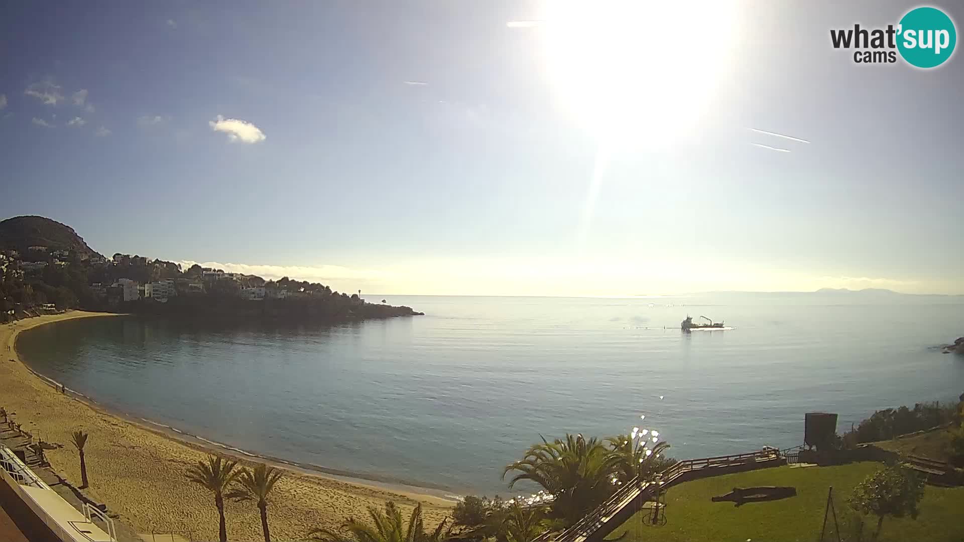 Plaža de l’Almadrava Spletna kamera Roses – Costa Brava – Španija