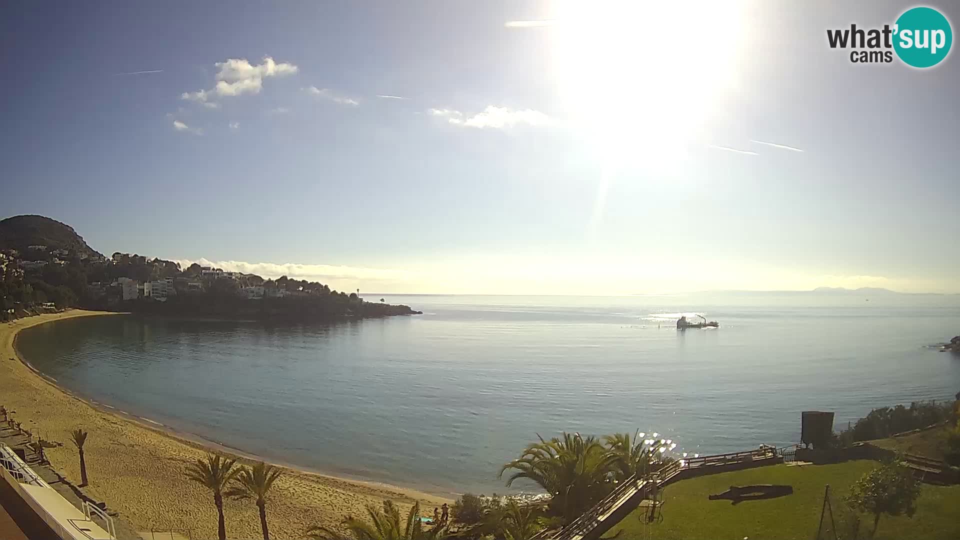 Plaža de l’Almadrava Spletna kamera Roses – Costa Brava – Španija