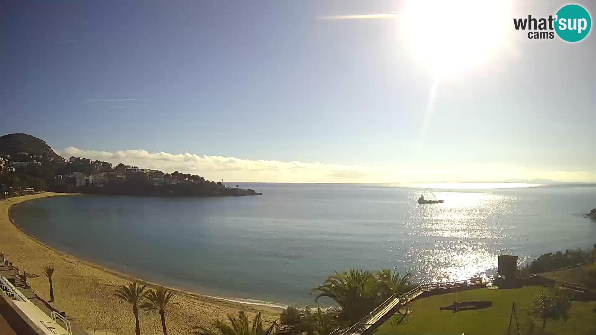 Playa de l’Almadrava camera en vivo Roses – Costa Brava – Espana