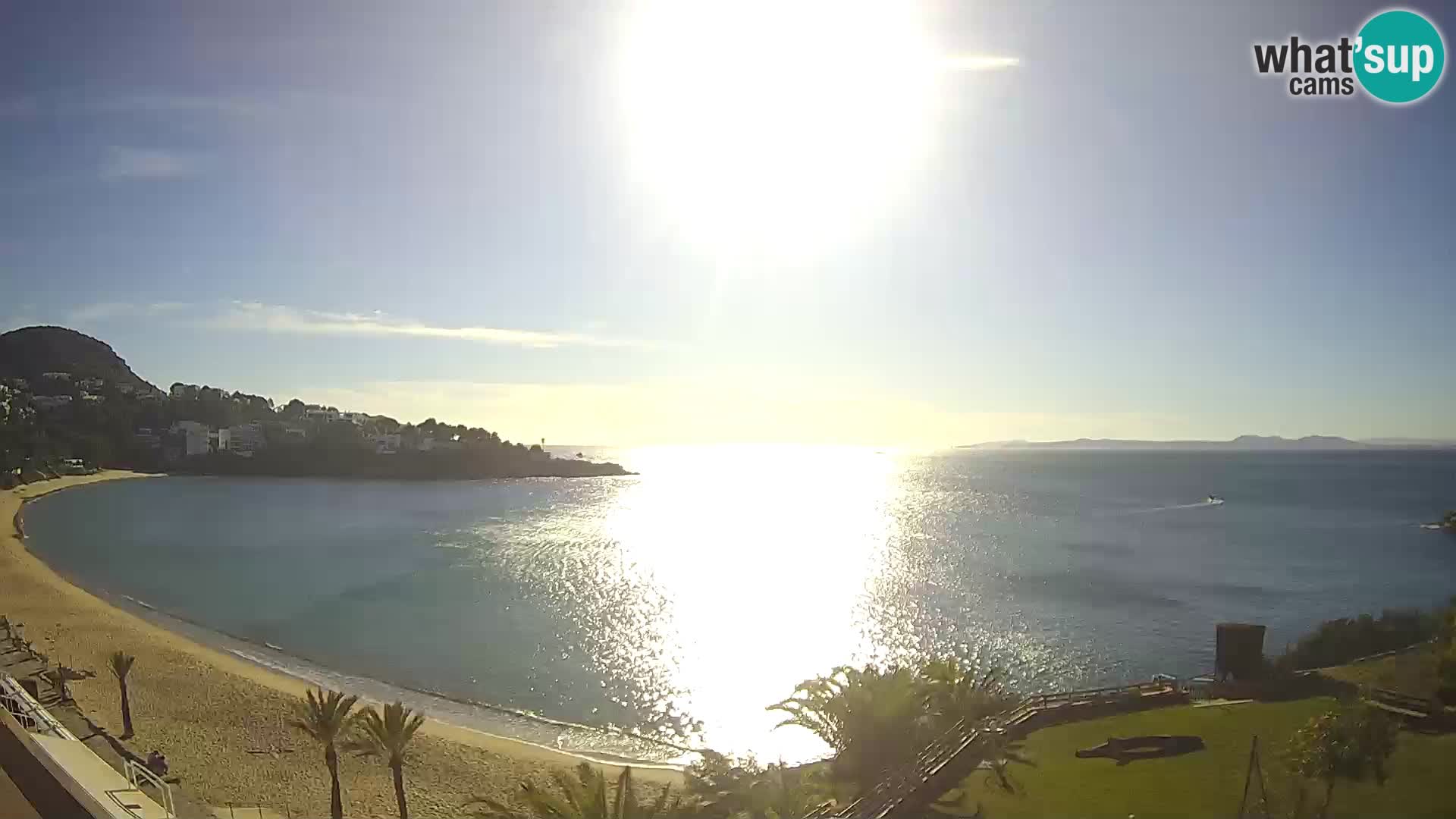 Playa de l’Almadrava camera en vivo Roses – Costa Brava – Espana