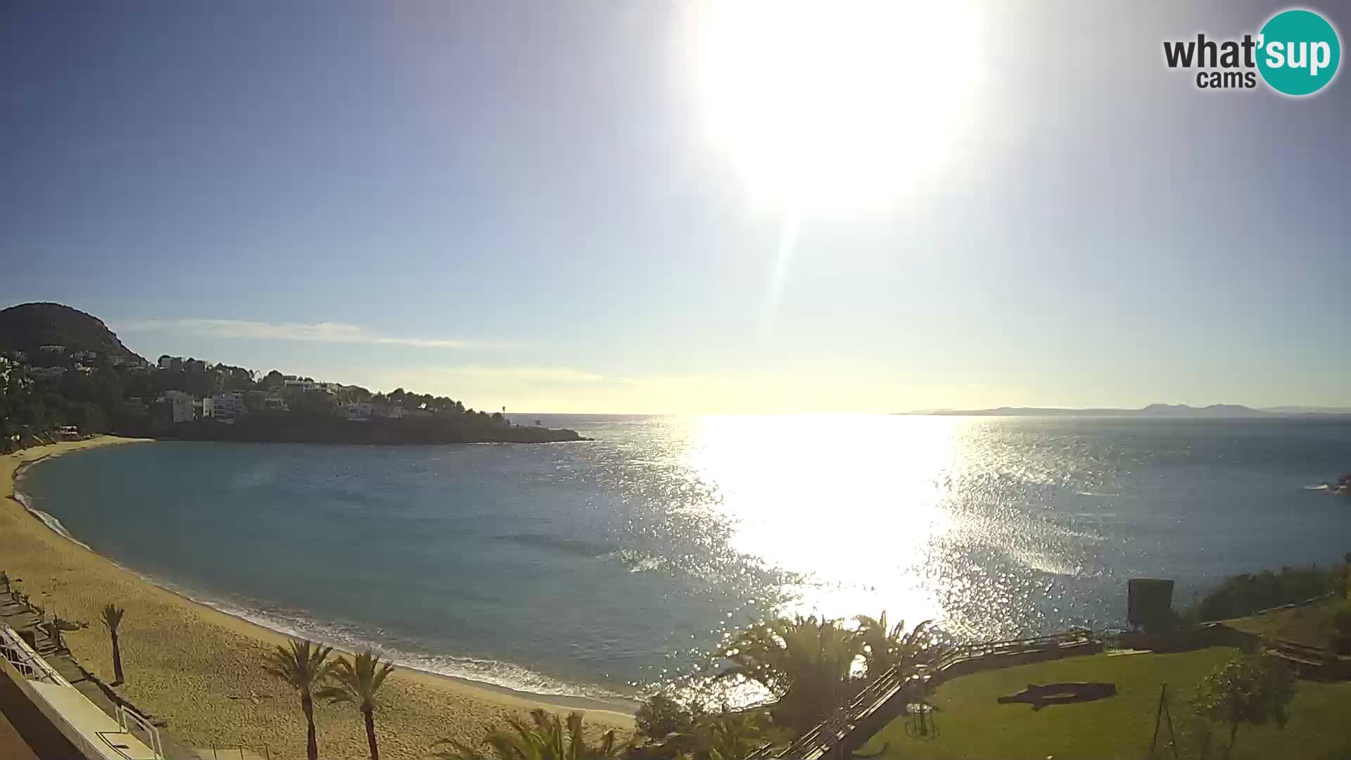 Plaža de l’Almadrava Spletna kamera Roses – Costa Brava – Španija