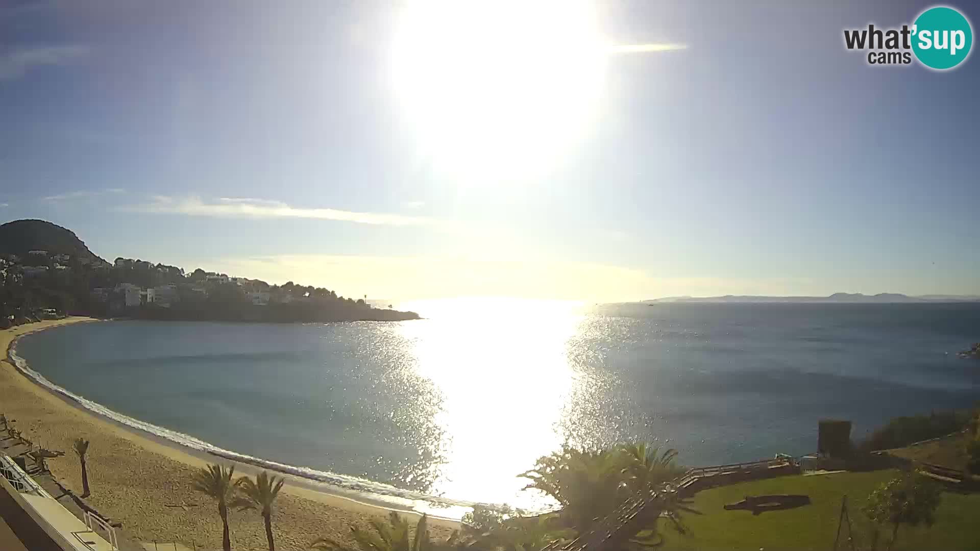 Playa de l’Almadrava camera en vivo Roses – Costa Brava – Espana